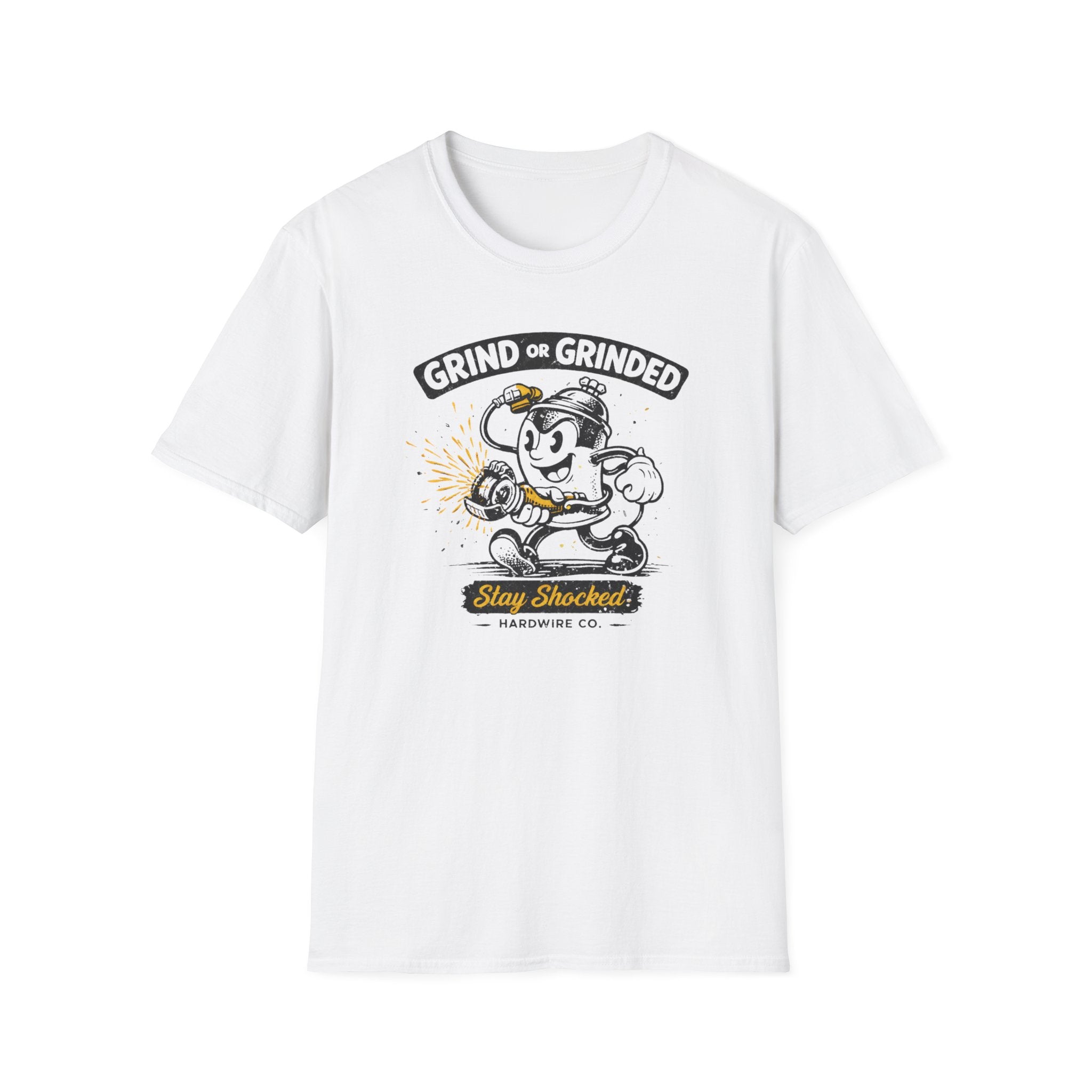 Grind Or Grinded Stay Shocked Spray Can T-Shirt