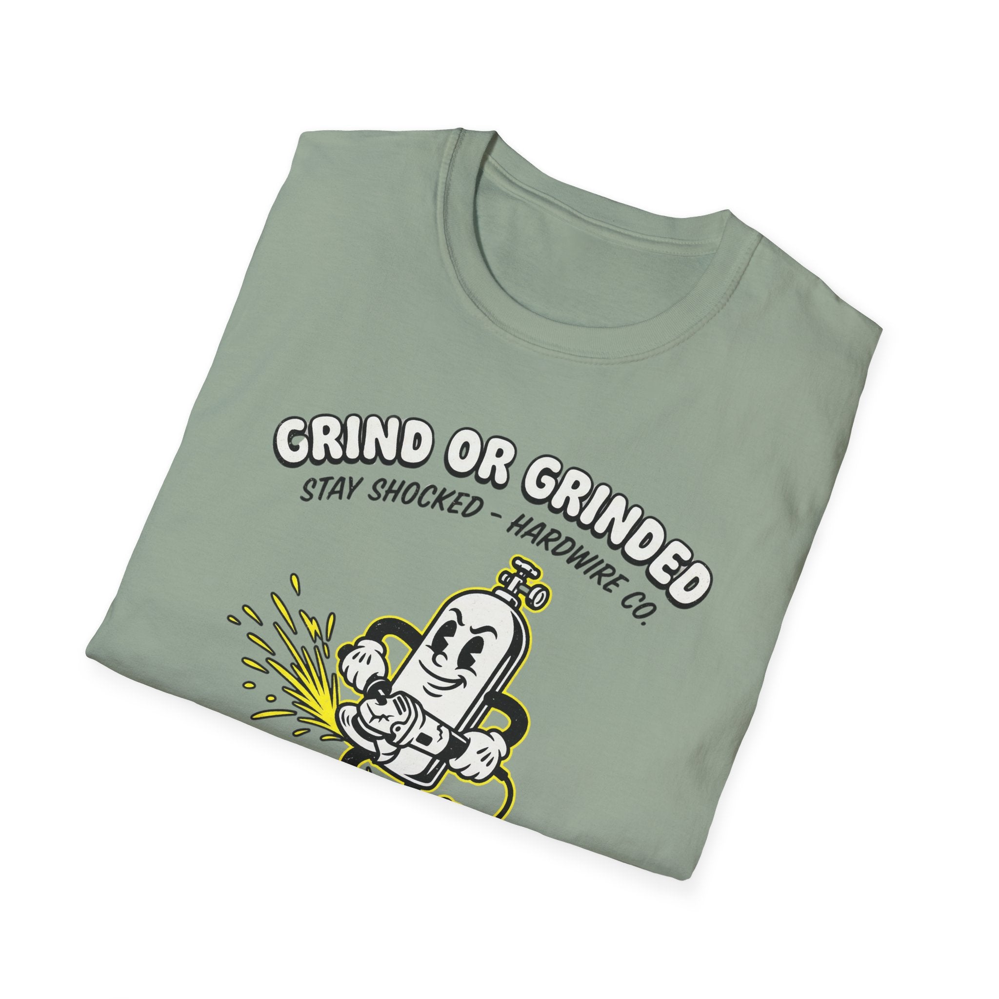 Grind Or Grinded Stay Shocked Air Bottle T-Shirt