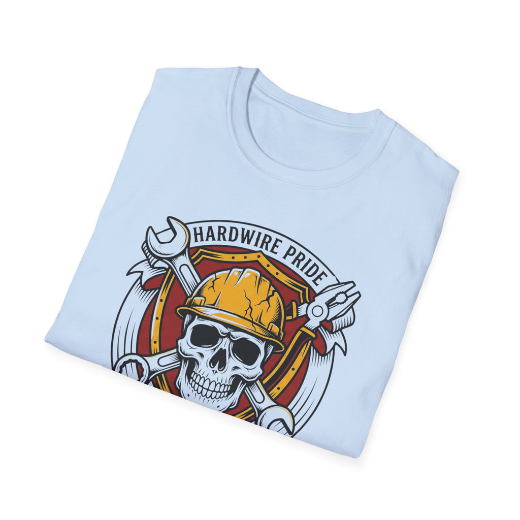 Hardwire Pride Built The World Skully I T-Shirt