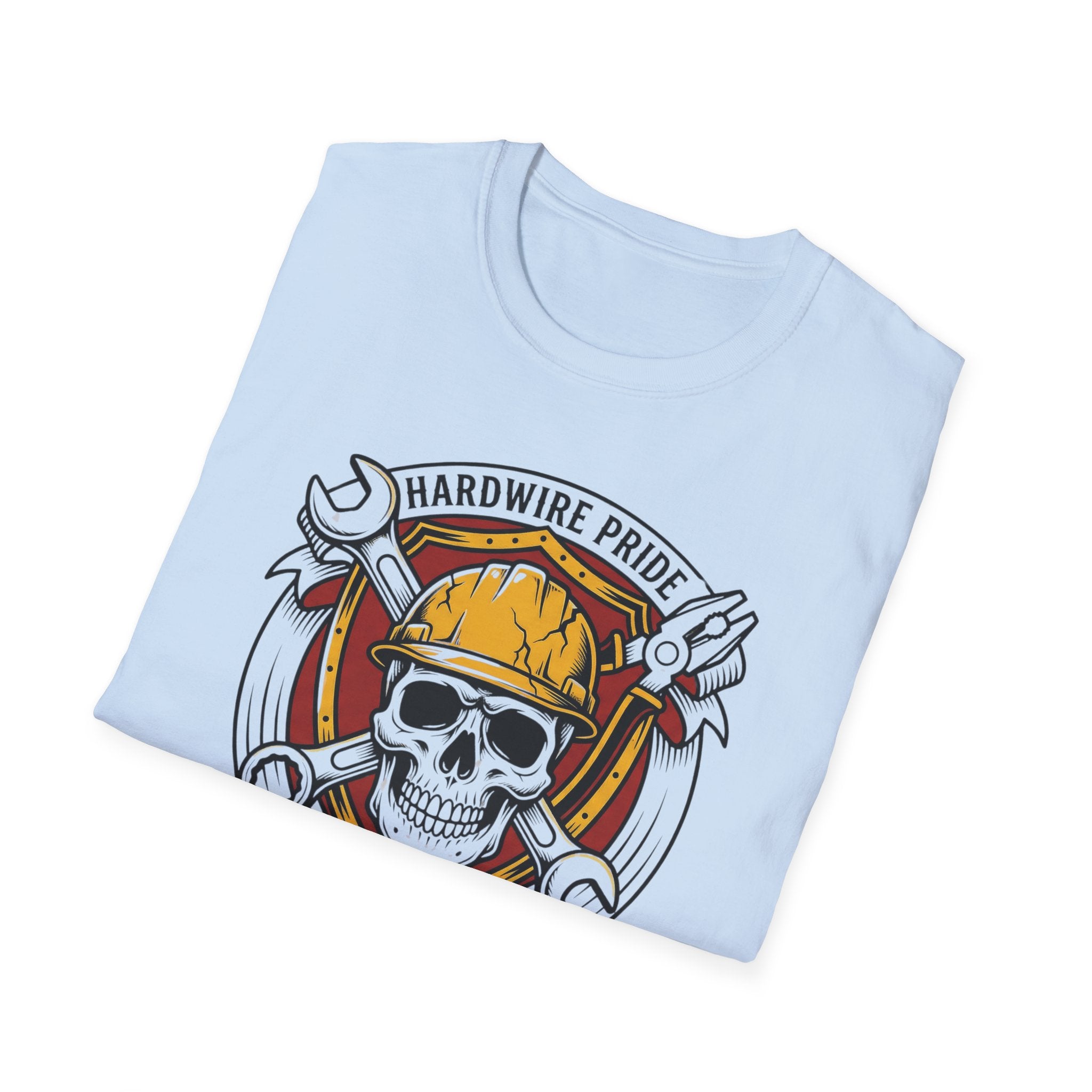 Hardwire Pride Built The World Skully I T-Shirt