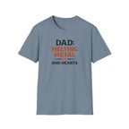 Dad Melting Metal And Hearts T-Shirt