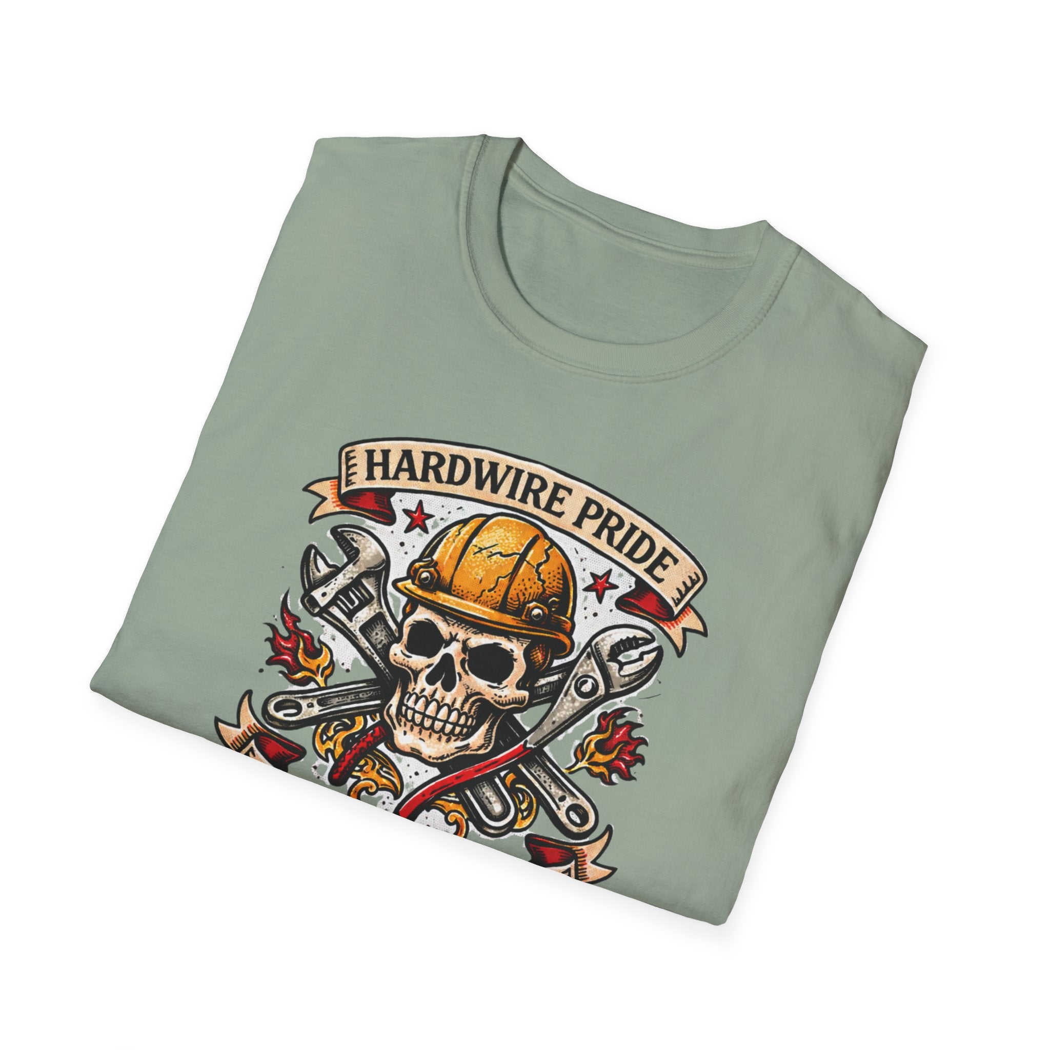 Hardwire Pride Built The World Skully II T-Shirt