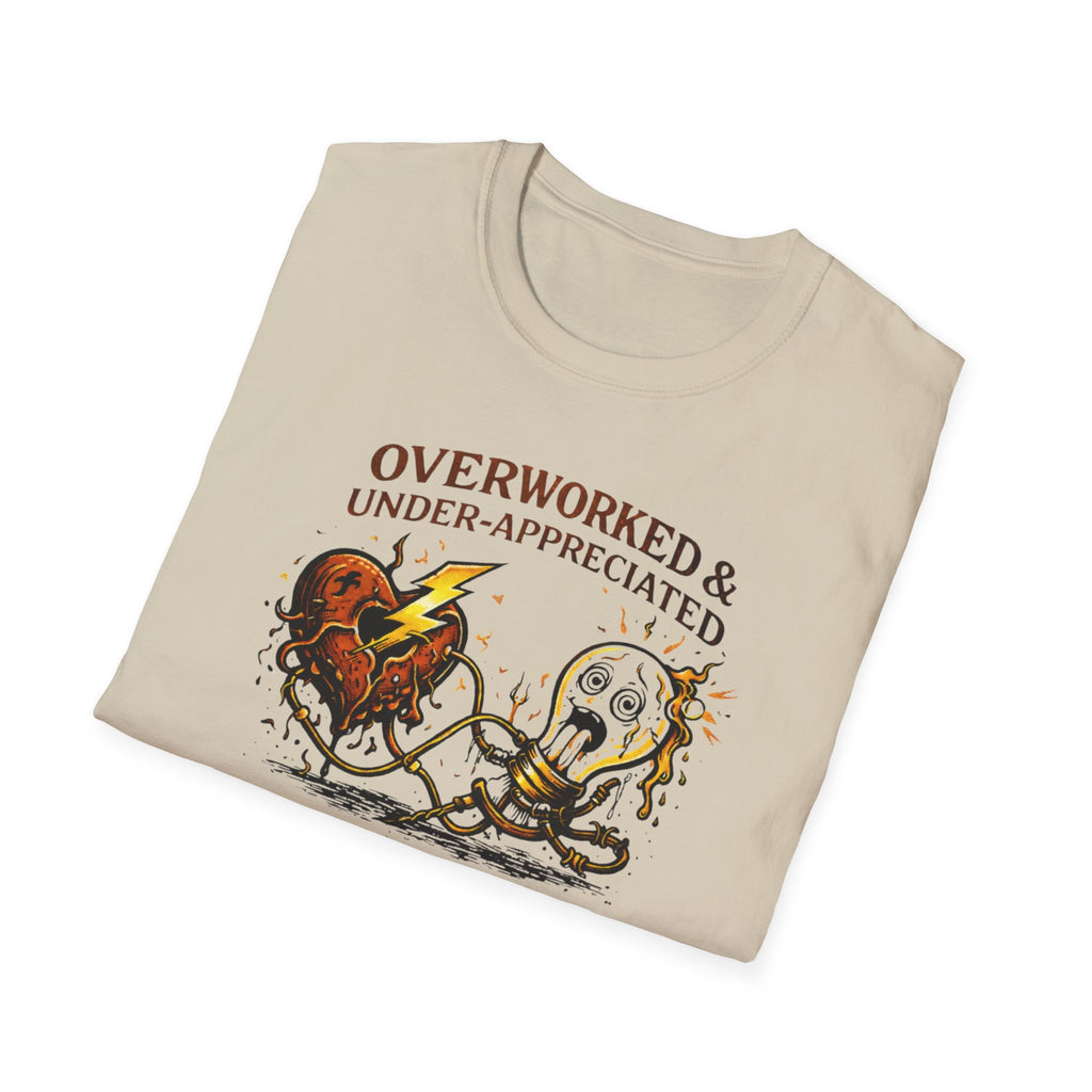Overworked & Under-Appreciated Heart And Bulb II T-Shirt