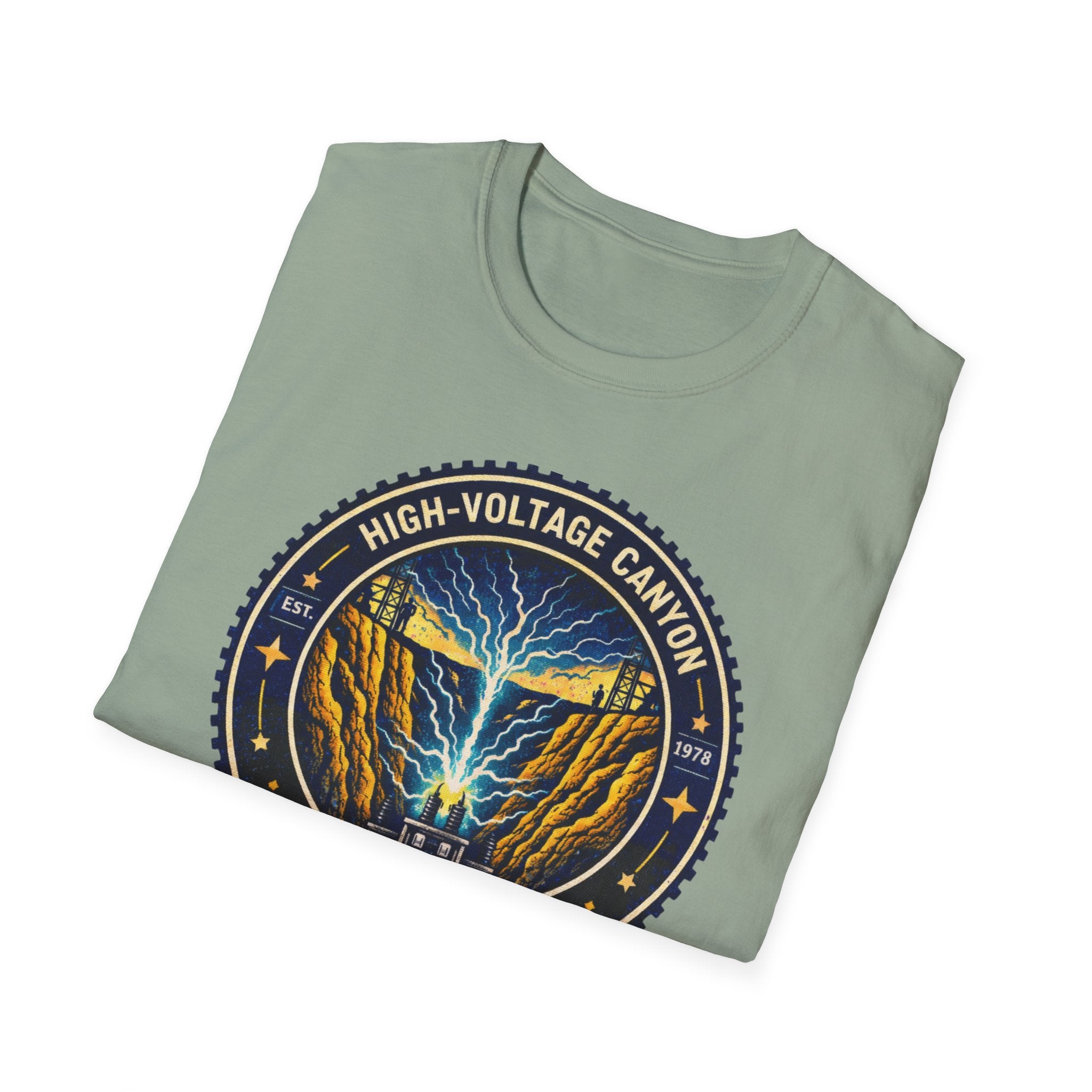High Volgage Canyon Lineman Approved Black T-Shirt
