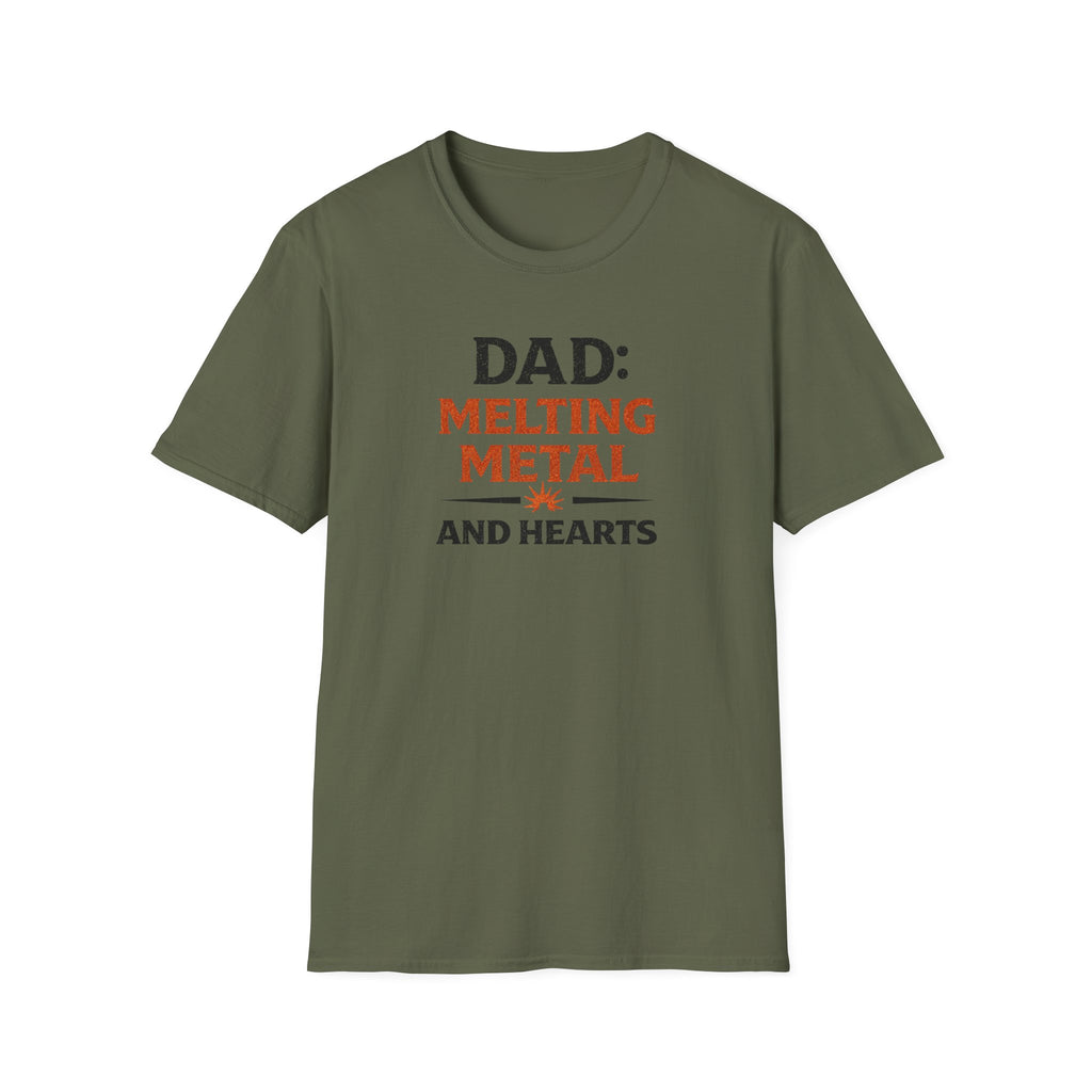 Dad Melting Metal And Hearts T-Shirt
