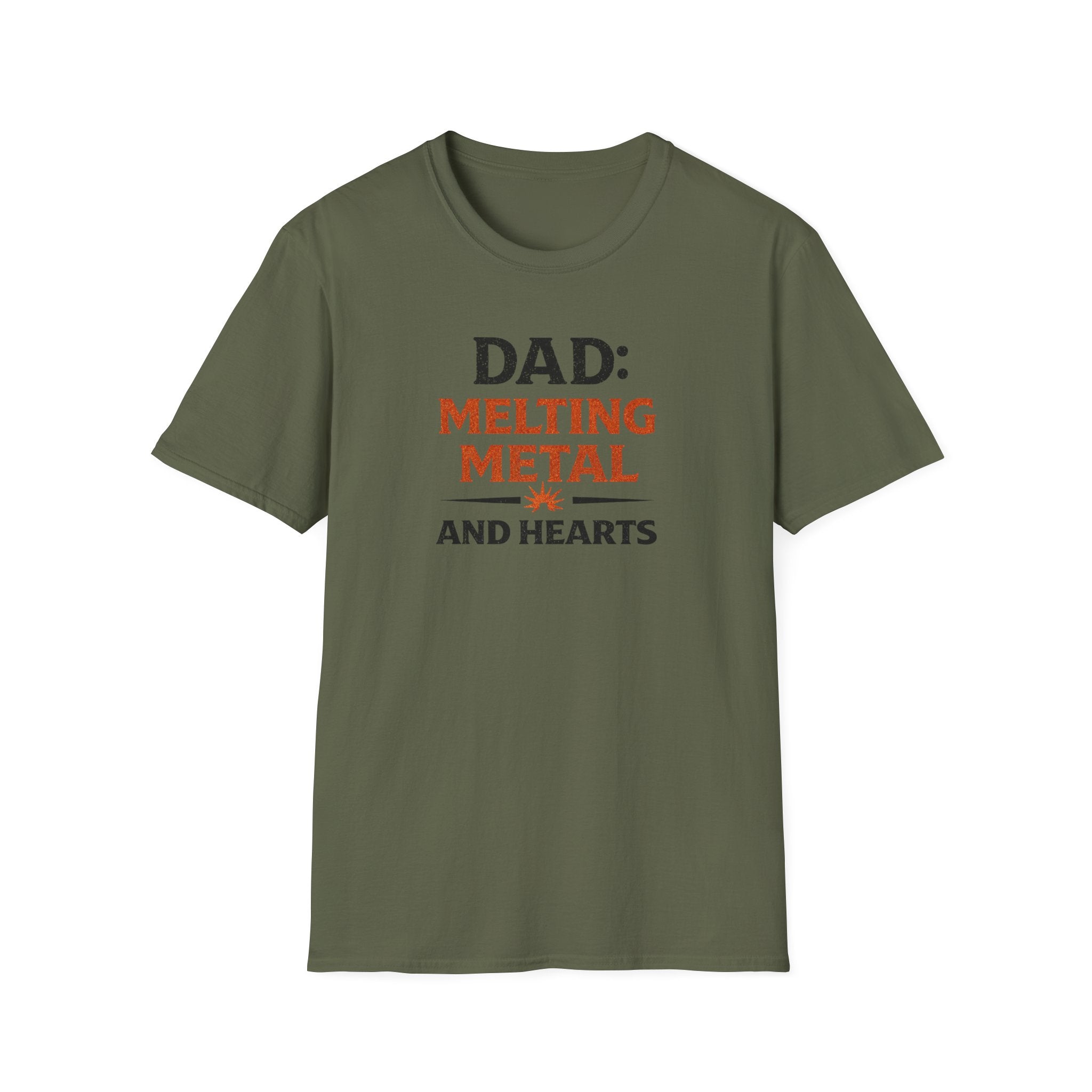 Dad Melting Metal And Hearts T-Shirt