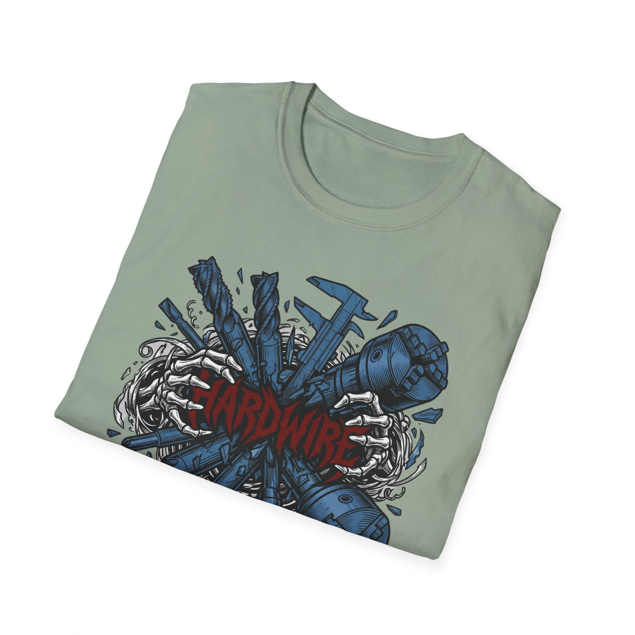 Hardwire Skeleton Hands Machining T-Shirt