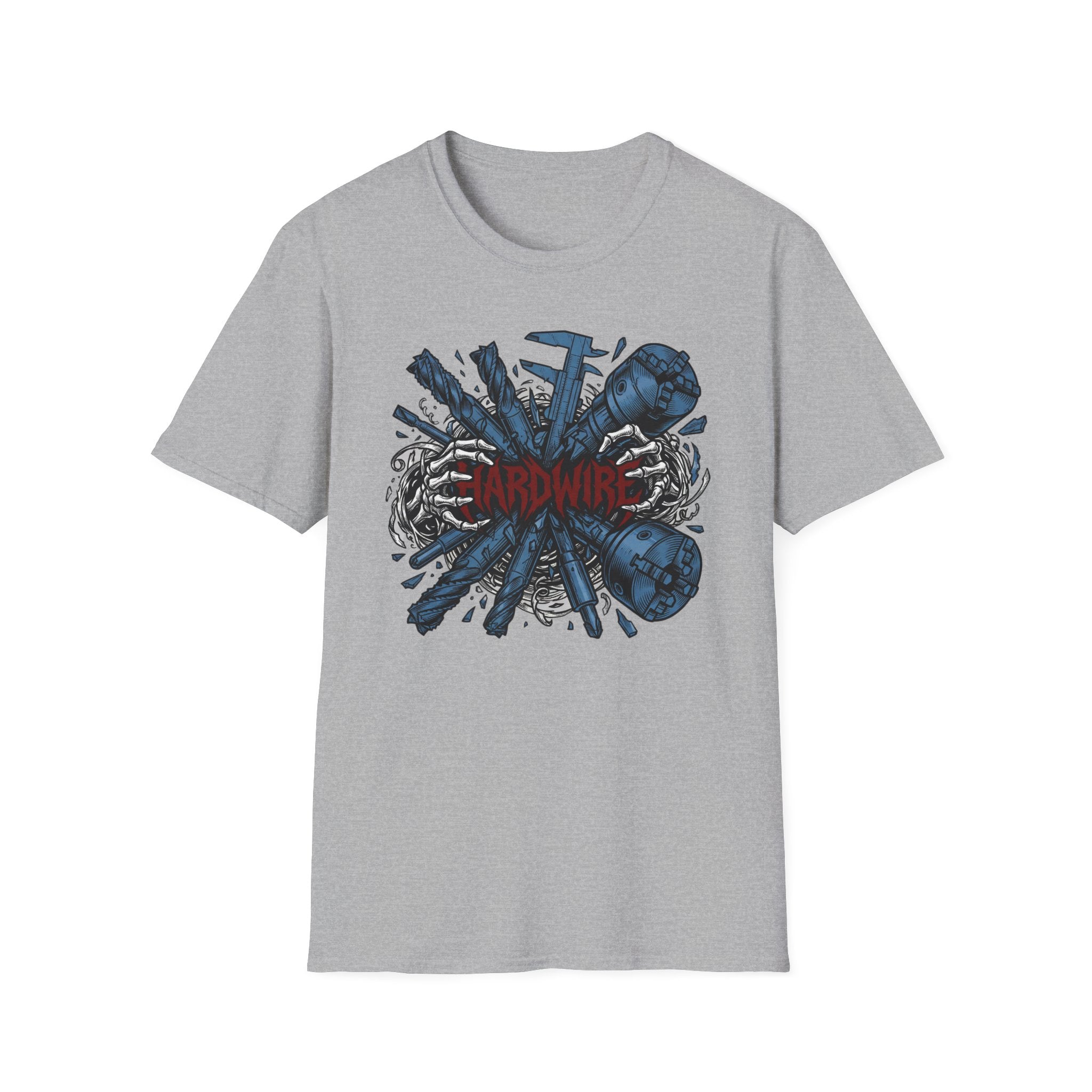 Hardwire Skeleton Hands Machining T-Shirt