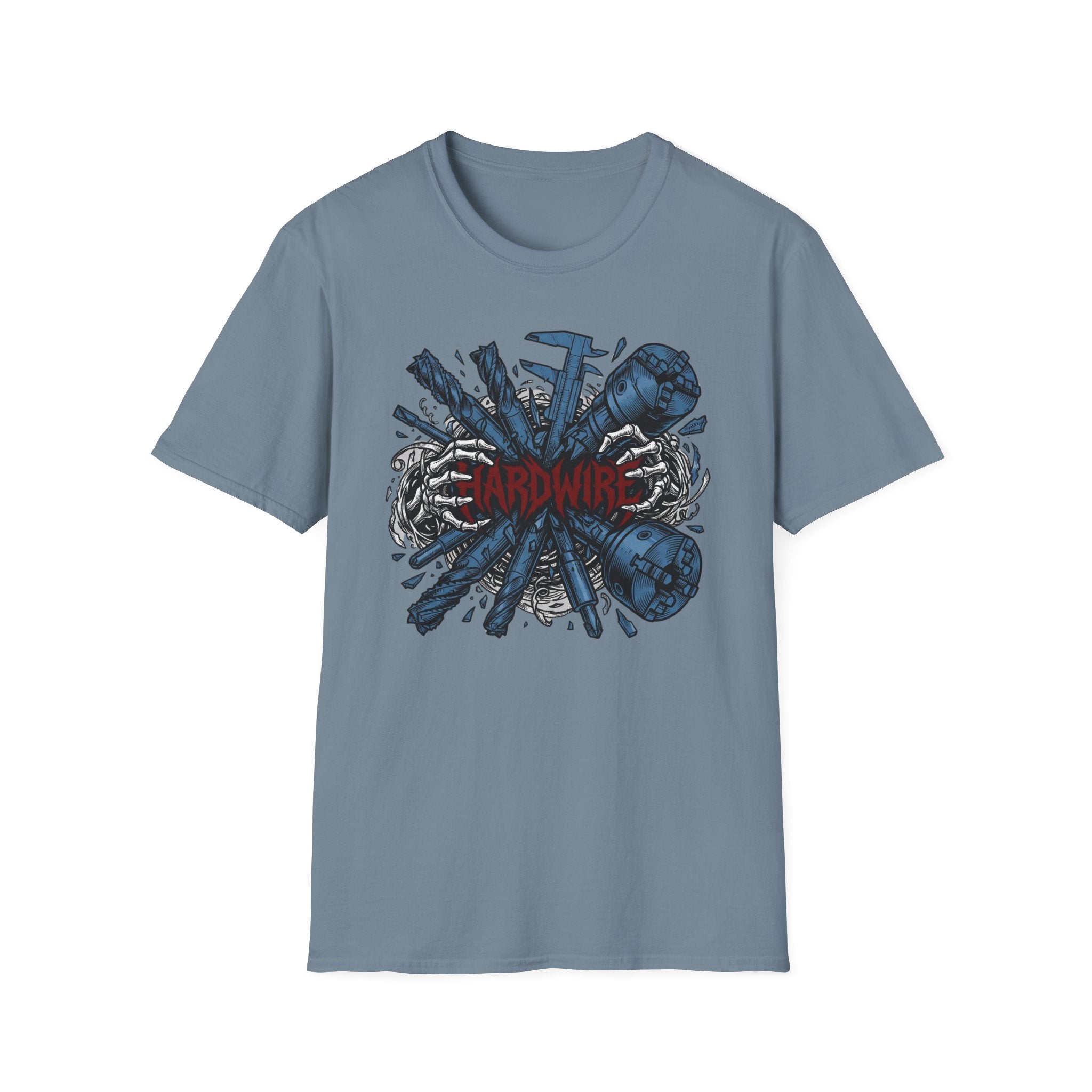 Hardwire Skeleton Hands Machining T-Shirt
