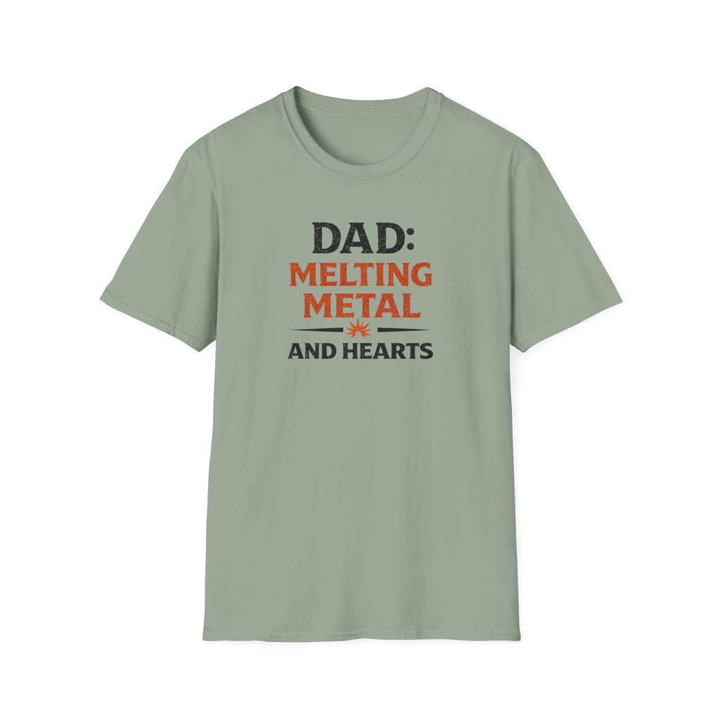 Dad Melting Metal And Hearts T-Shirt