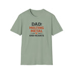 Dad Melting Metal And Hearts T-Shirt