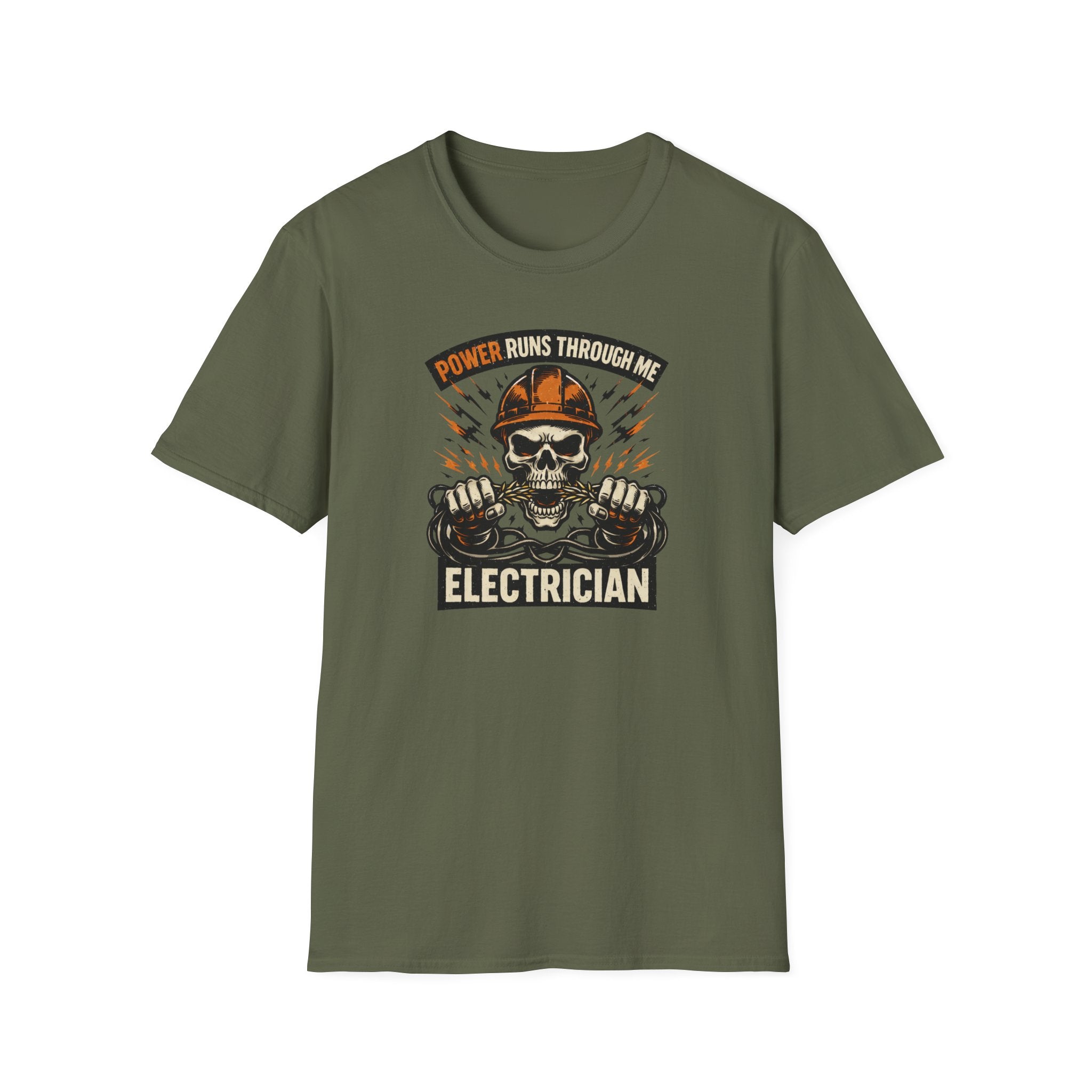 Power Runs Through Me Electrician T-Shirt