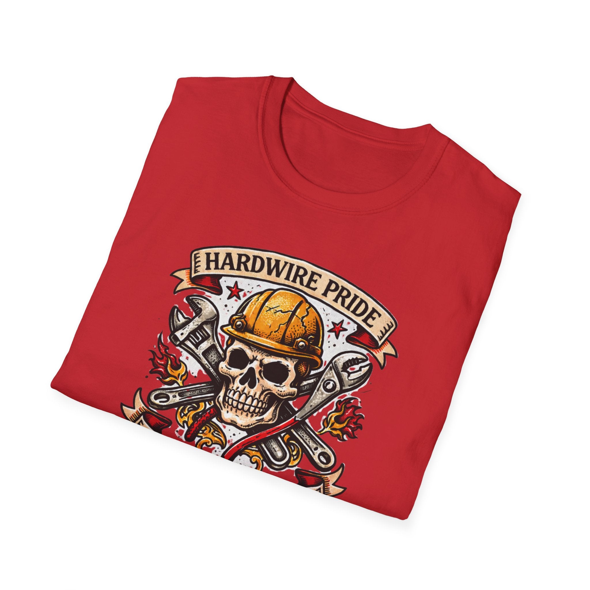 Hardwire Pride Built The World Skully II T-Shirt