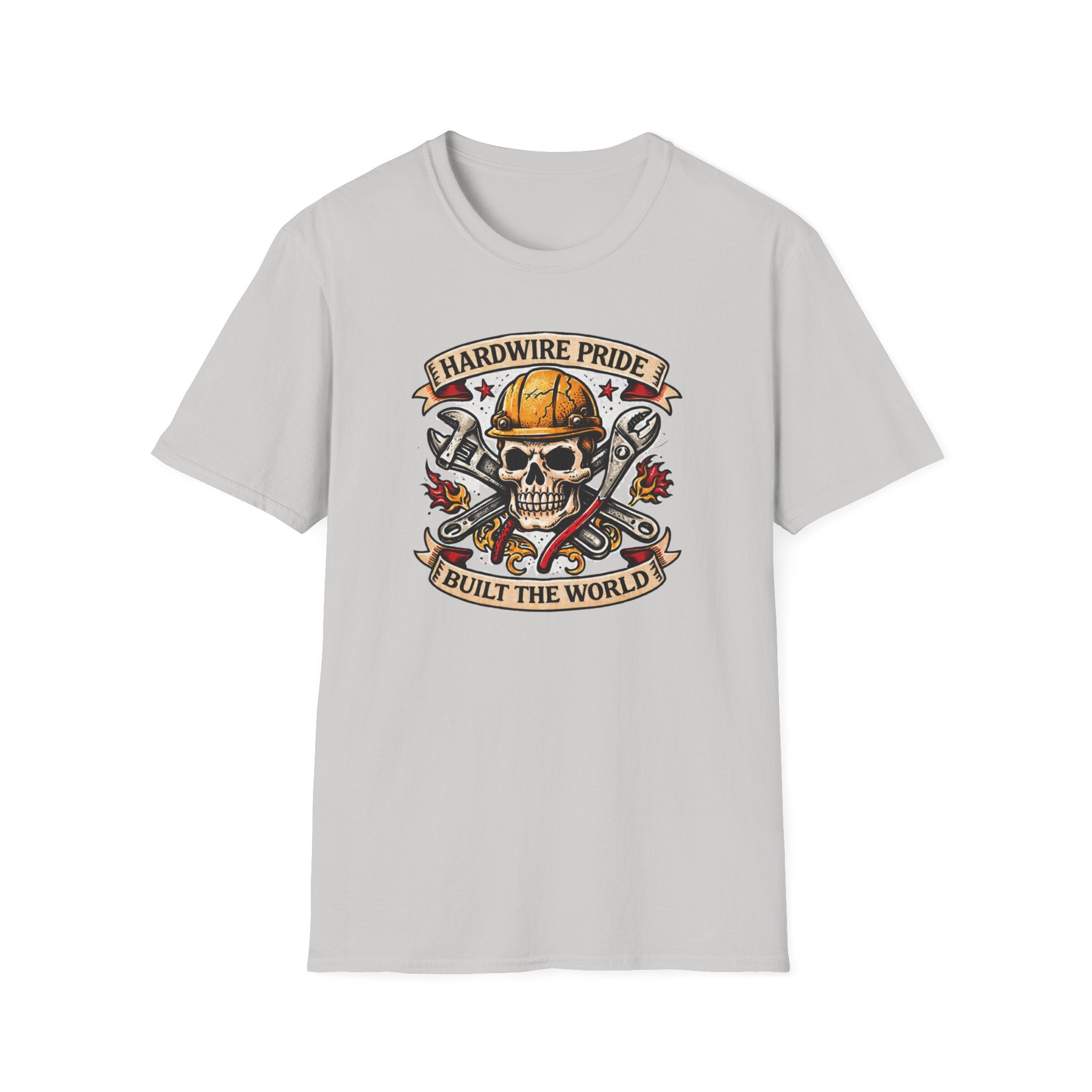 Hardwire Pride Built The World Skully II T-Shirt