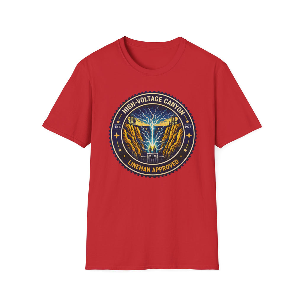 High Volgage Canyon Lineman Approved Black T-Shirt