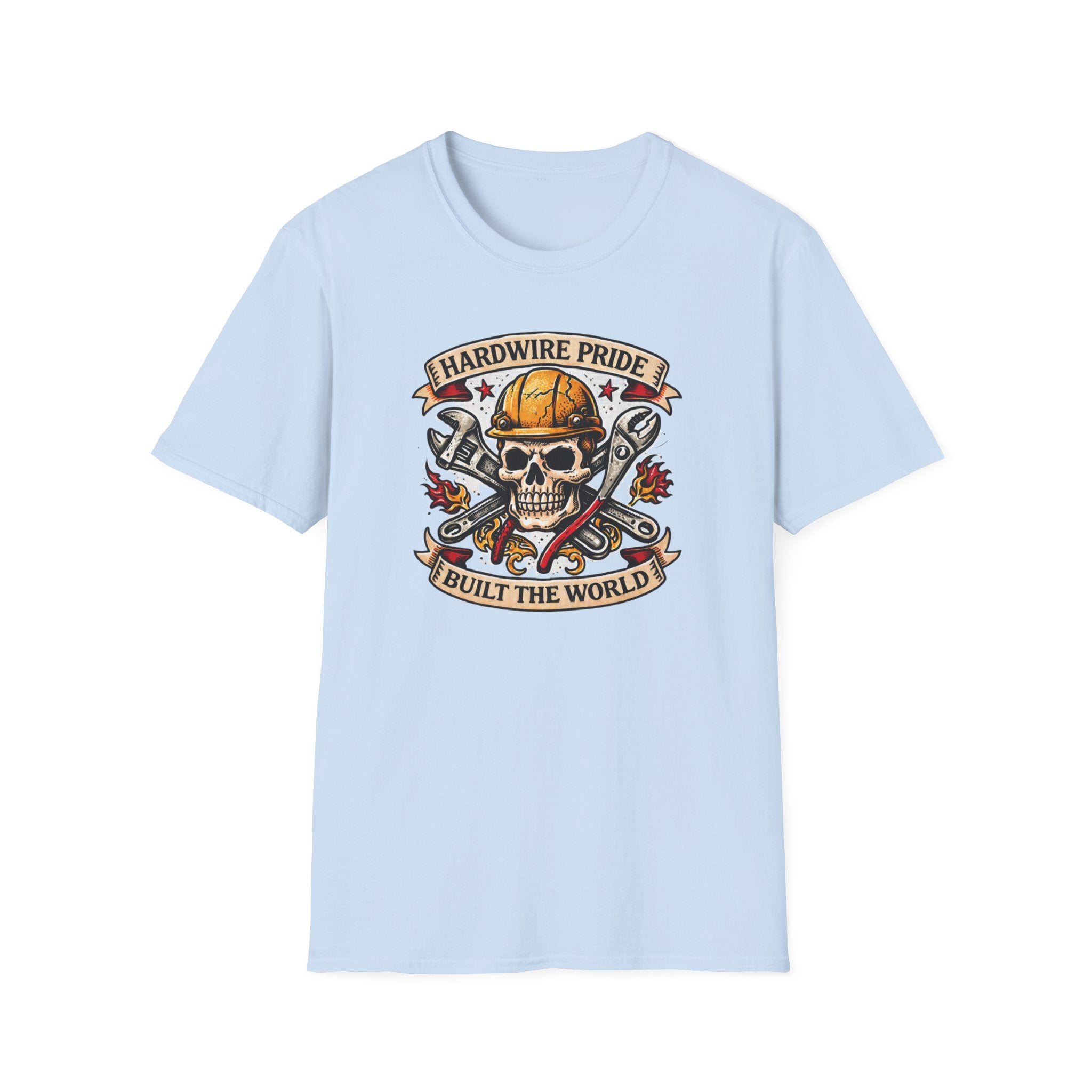 Hardwire Pride Built The World Skully II T-Shirt