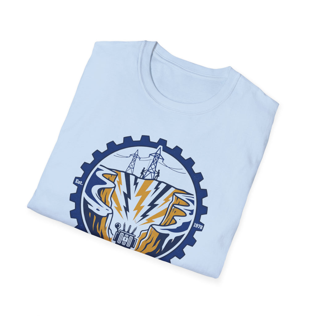 High Votage Canyon Lineman Approved Blue T-Shirt