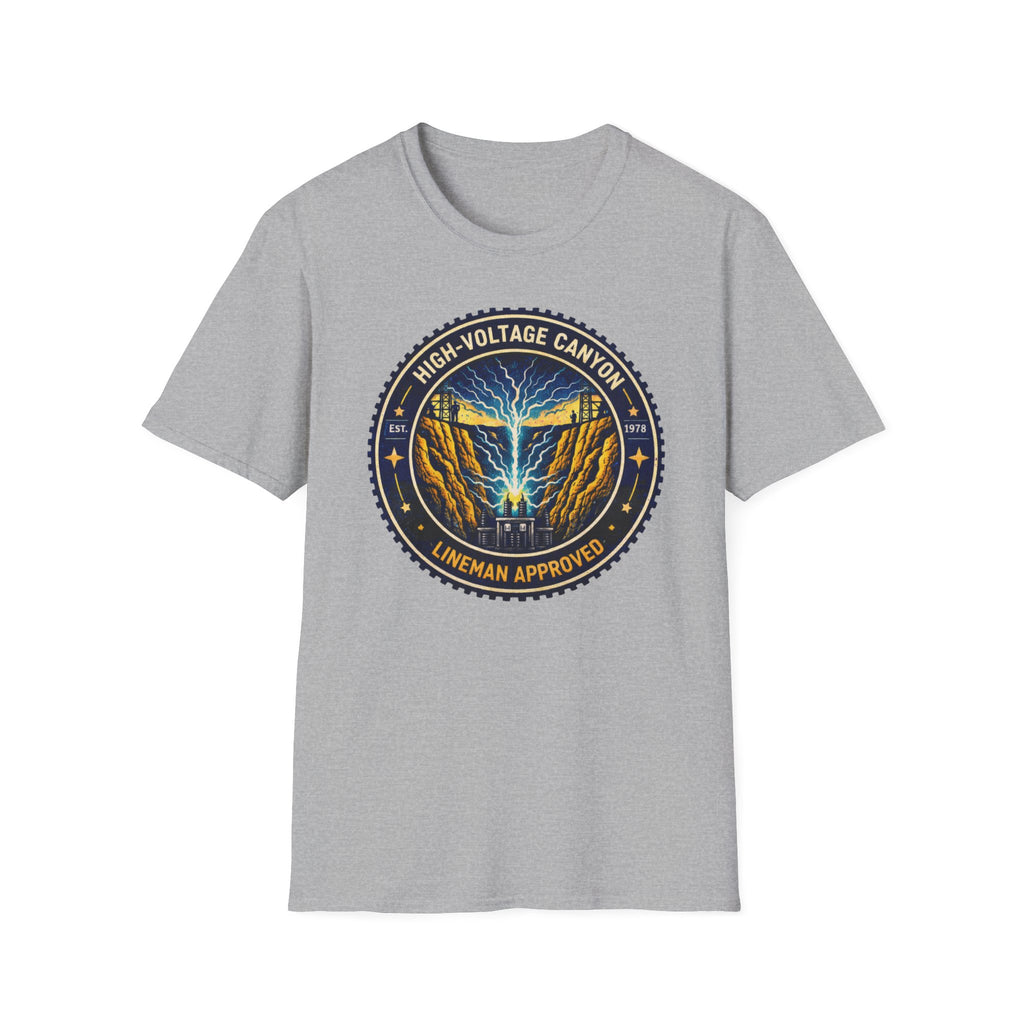 High Volgage Canyon Lineman Approved Black T-Shirt