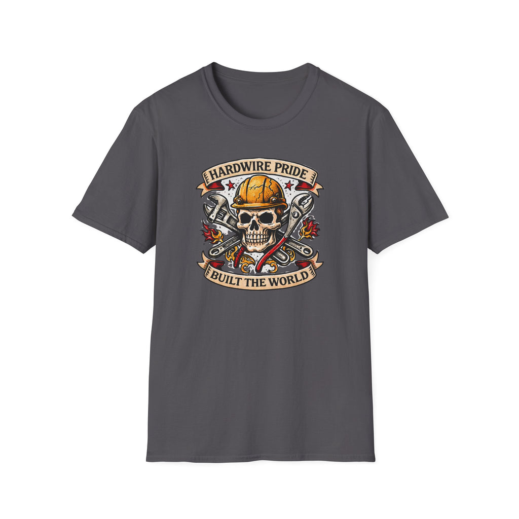 Hardwire Pride Built The World Skully II T-Shirt
