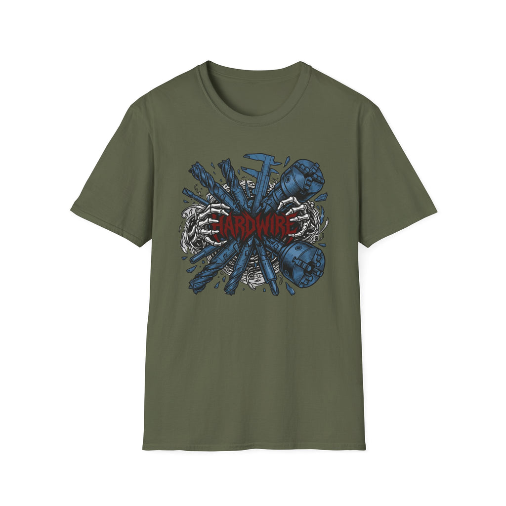 Hardwire Skeleton Hands Machining T-Shirt