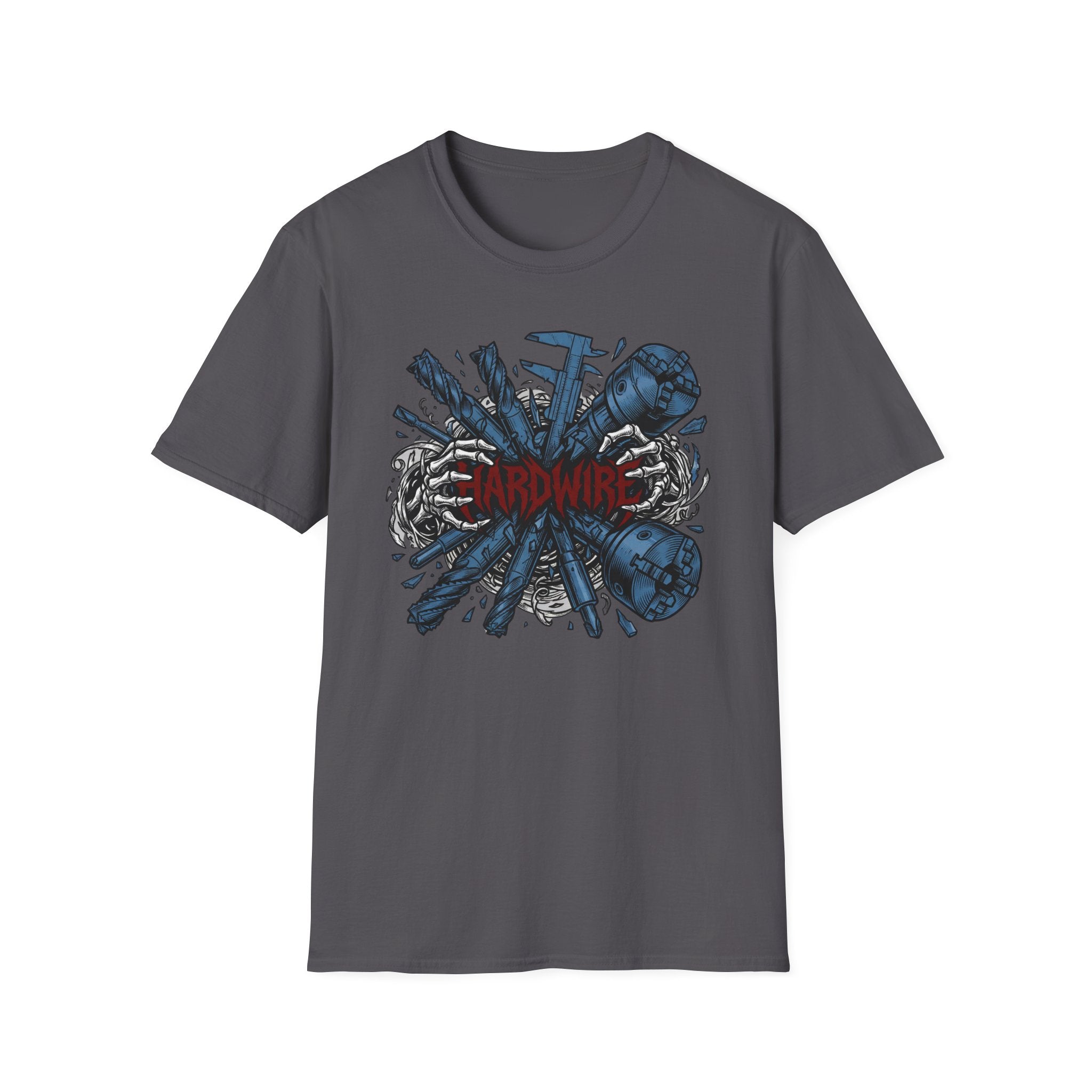 Hardwire Skeleton Hands Machining T-Shirt