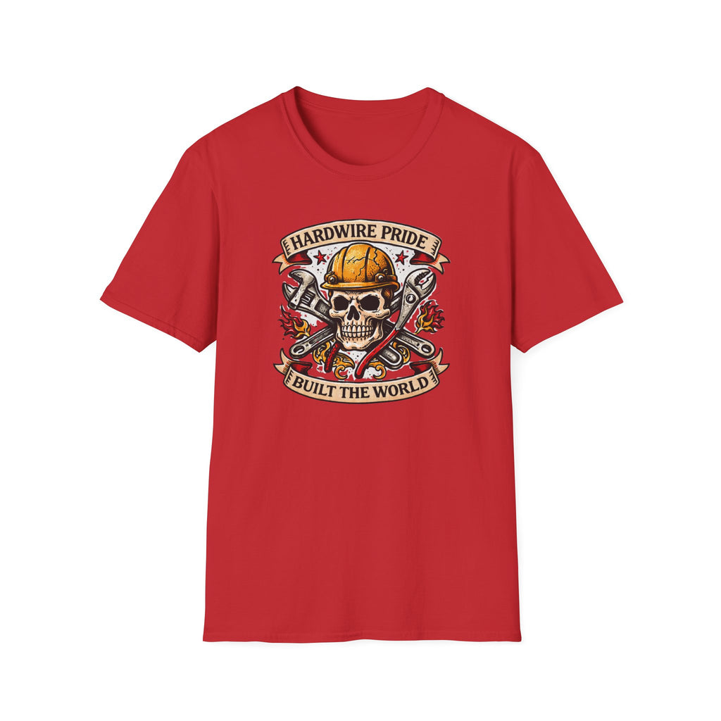 Hardwire Pride Built The World Skully II T-Shirt