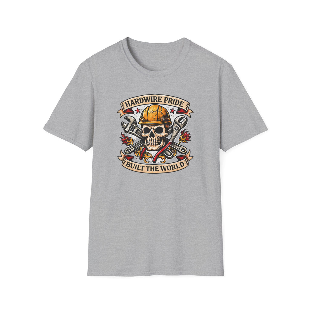 Hardwire Pride Built The World Skully II T-Shirt