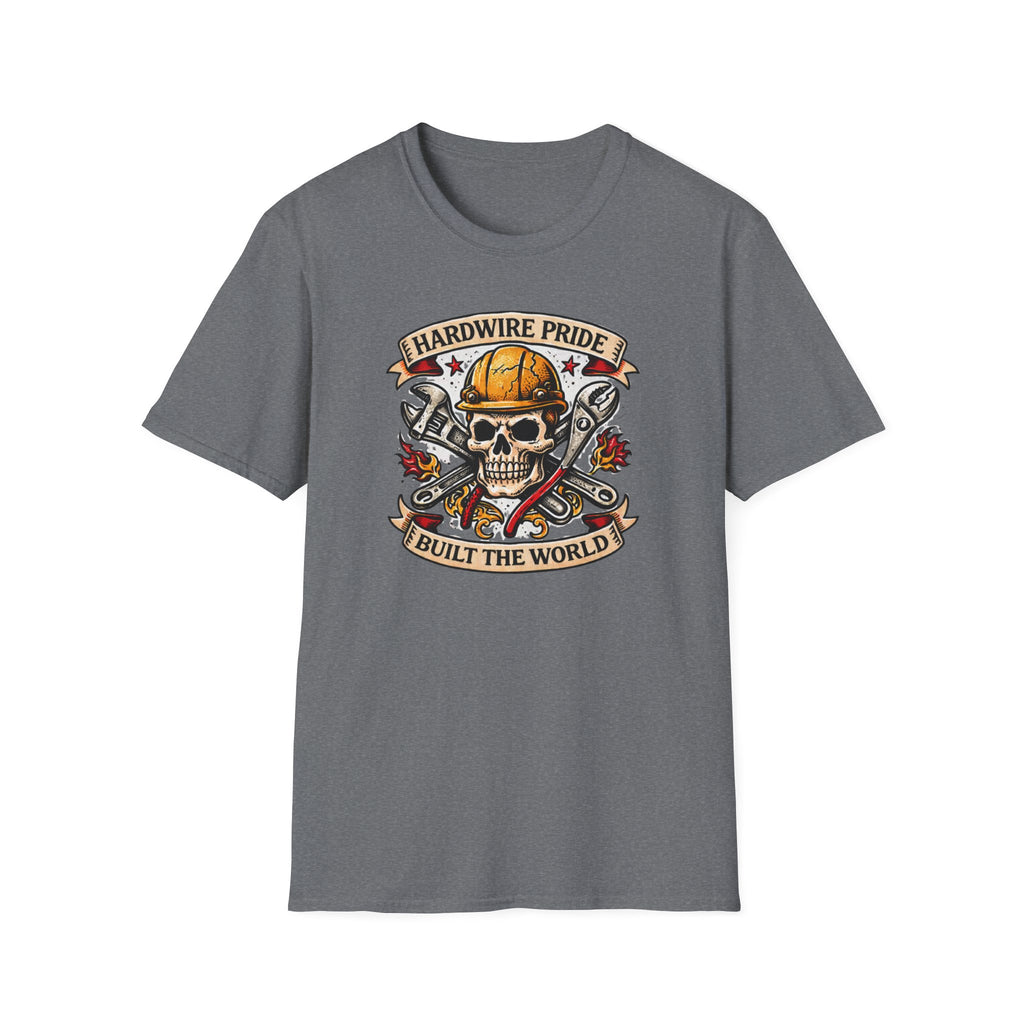 Hardwire Pride Built The World Skully II T-Shirt