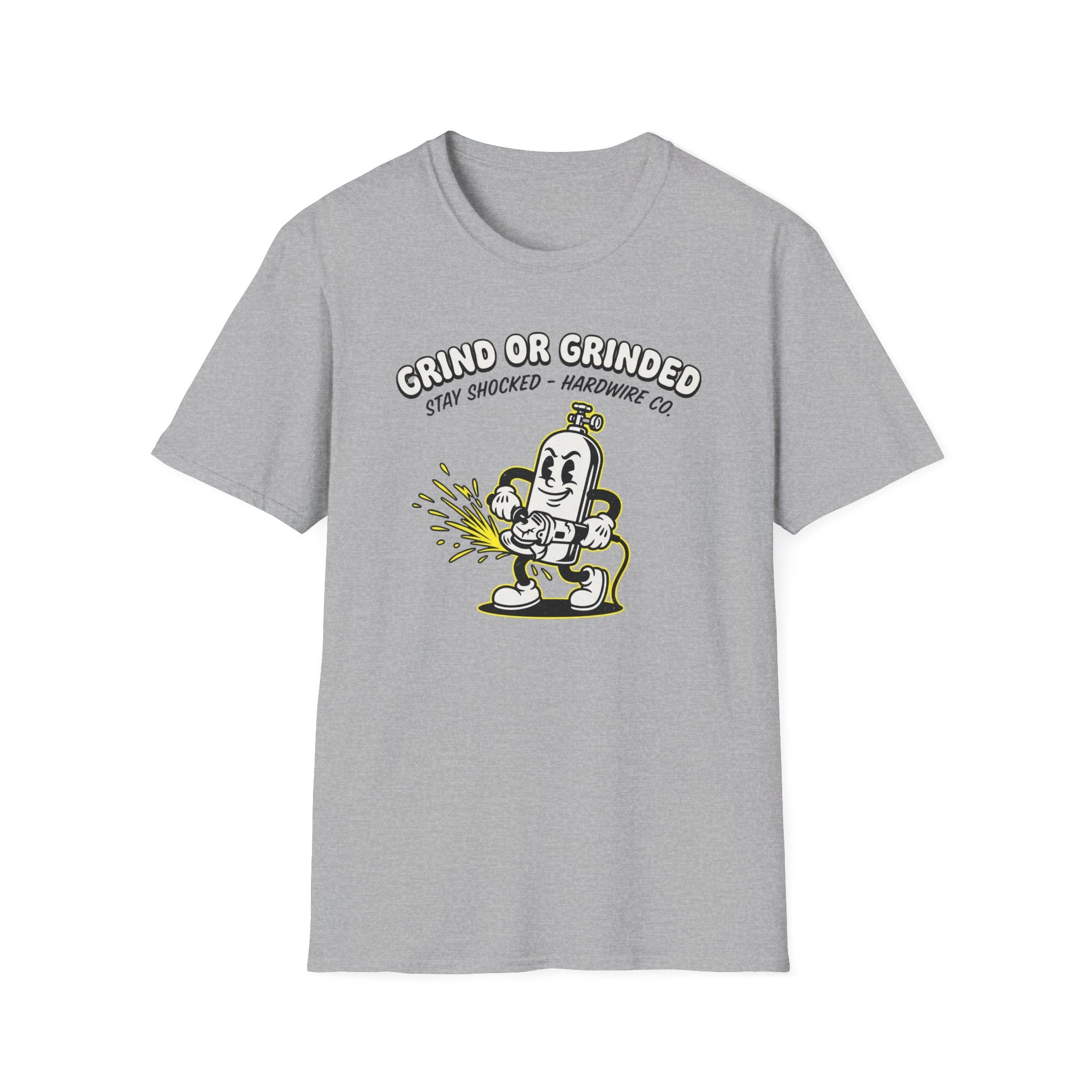 Grind Or Grinded Stay Shocked Air Bottle T-Shirt