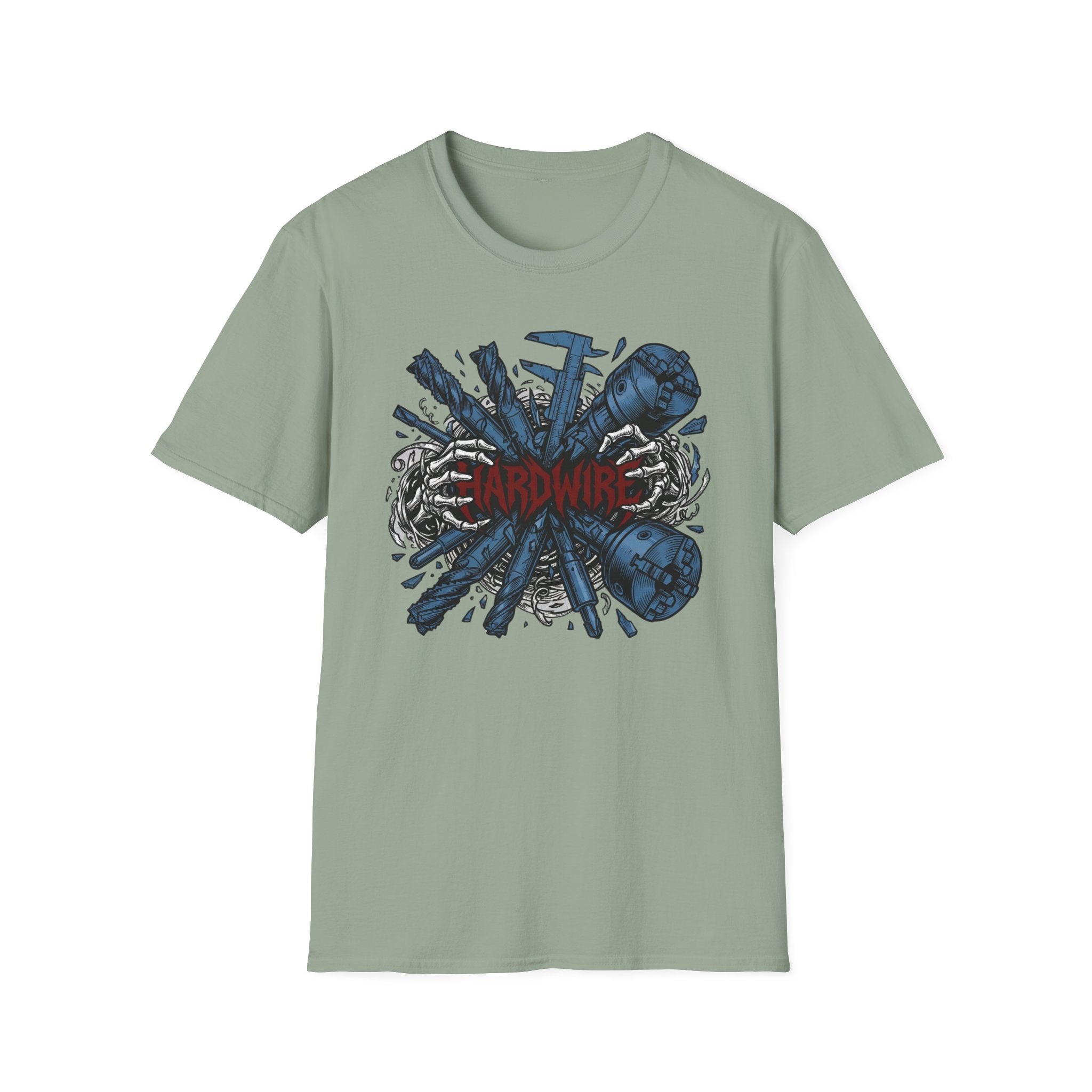 Hardwire Skeleton Hands Machining T-Shirt