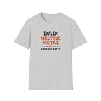 Dad Melting Metal And Hearts T-Shirt