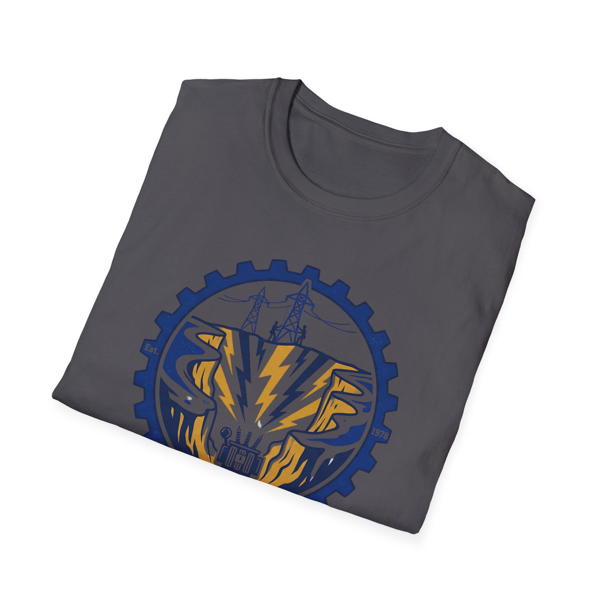High Votage Canyon Lineman Approved Blue T-Shirt