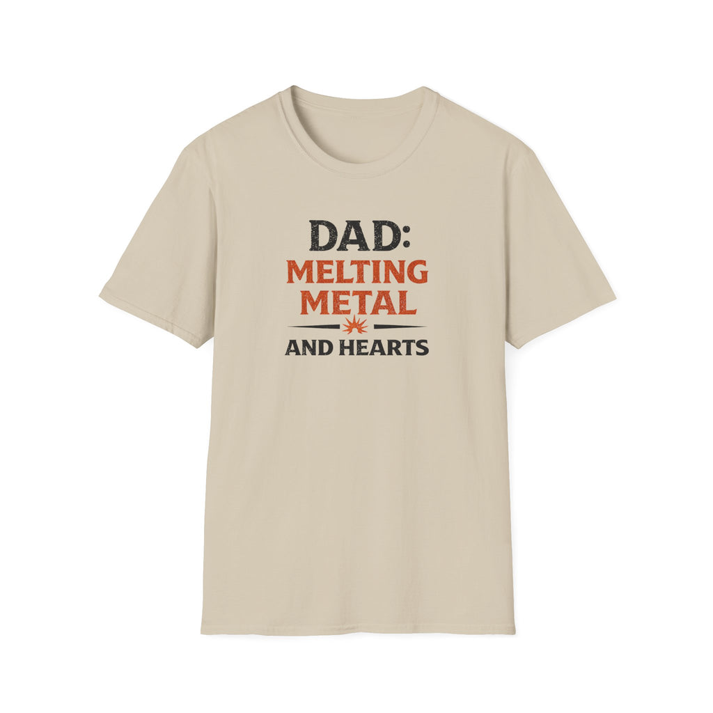 Dad Melting Metal And Hearts T-Shirt