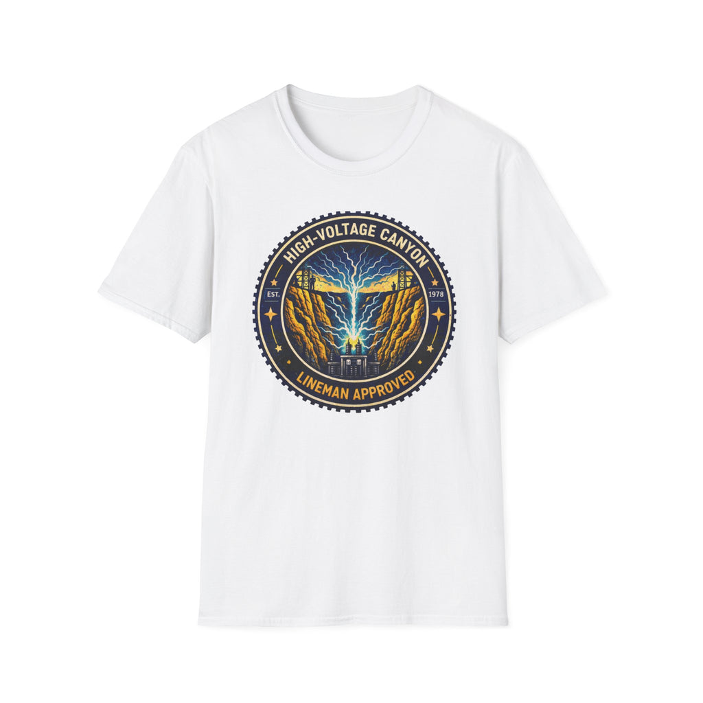 High Volgage Canyon Lineman Approved Black T-Shirt