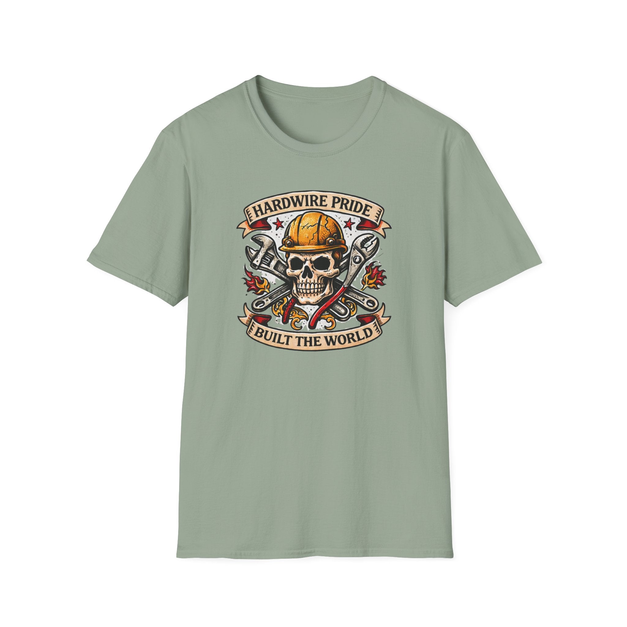 Hardwire Pride Built The World Skully II T-Shirt