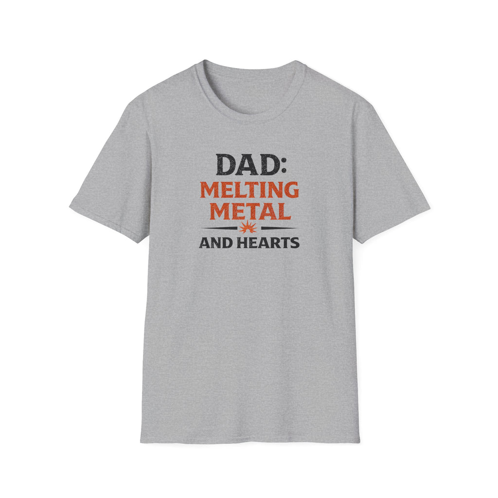 Dad Melting Metal And Hearts T-Shirt