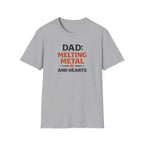 Dad Melting Metal And Hearts T-Shirt