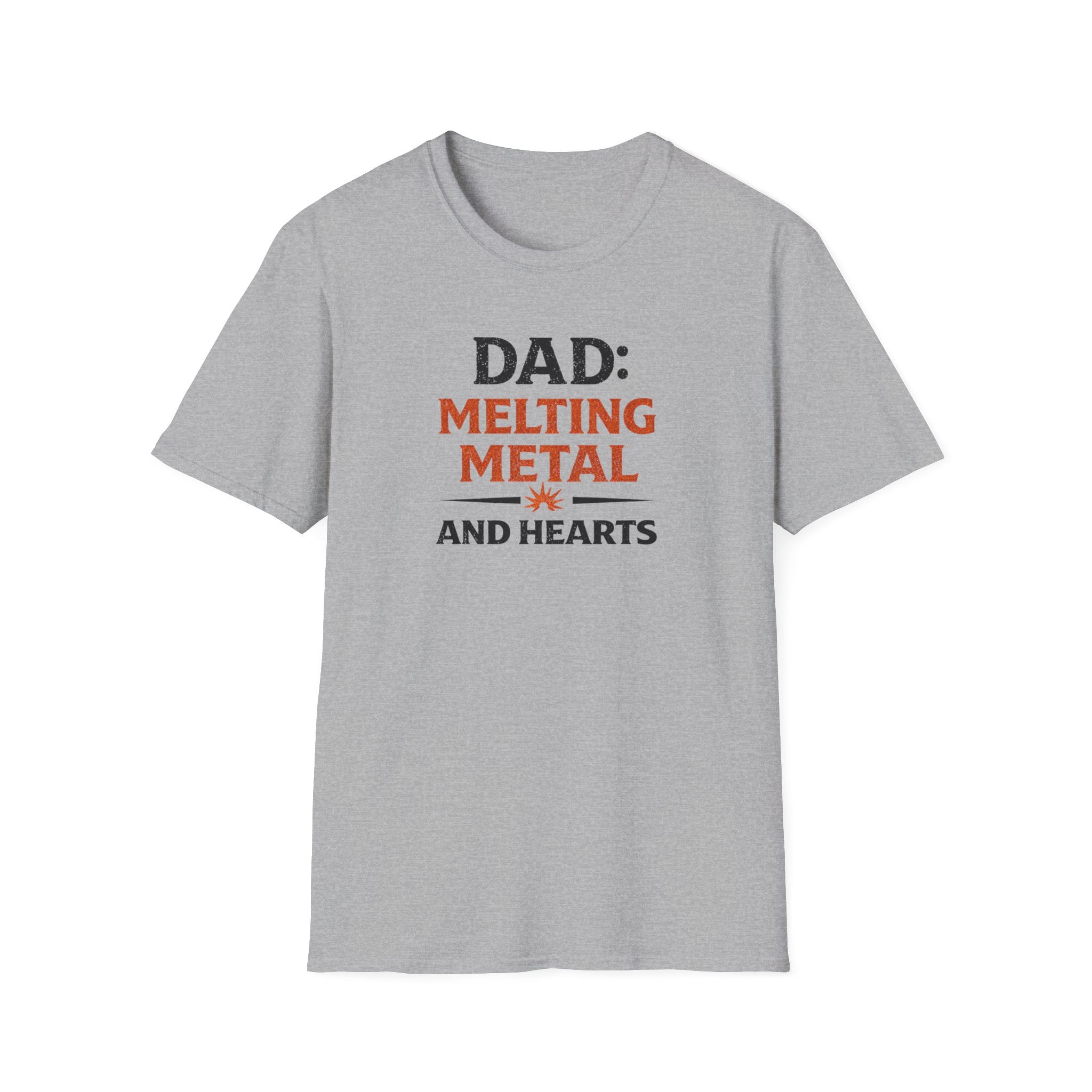 Dad Melting Metal And Hearts T-Shirt
