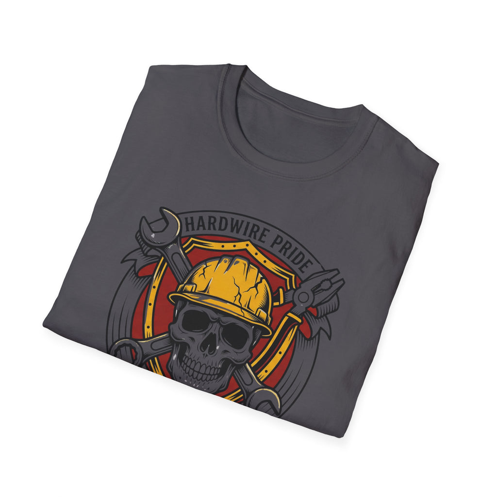Hardwire Pride Built The World Skully I T-Shirt