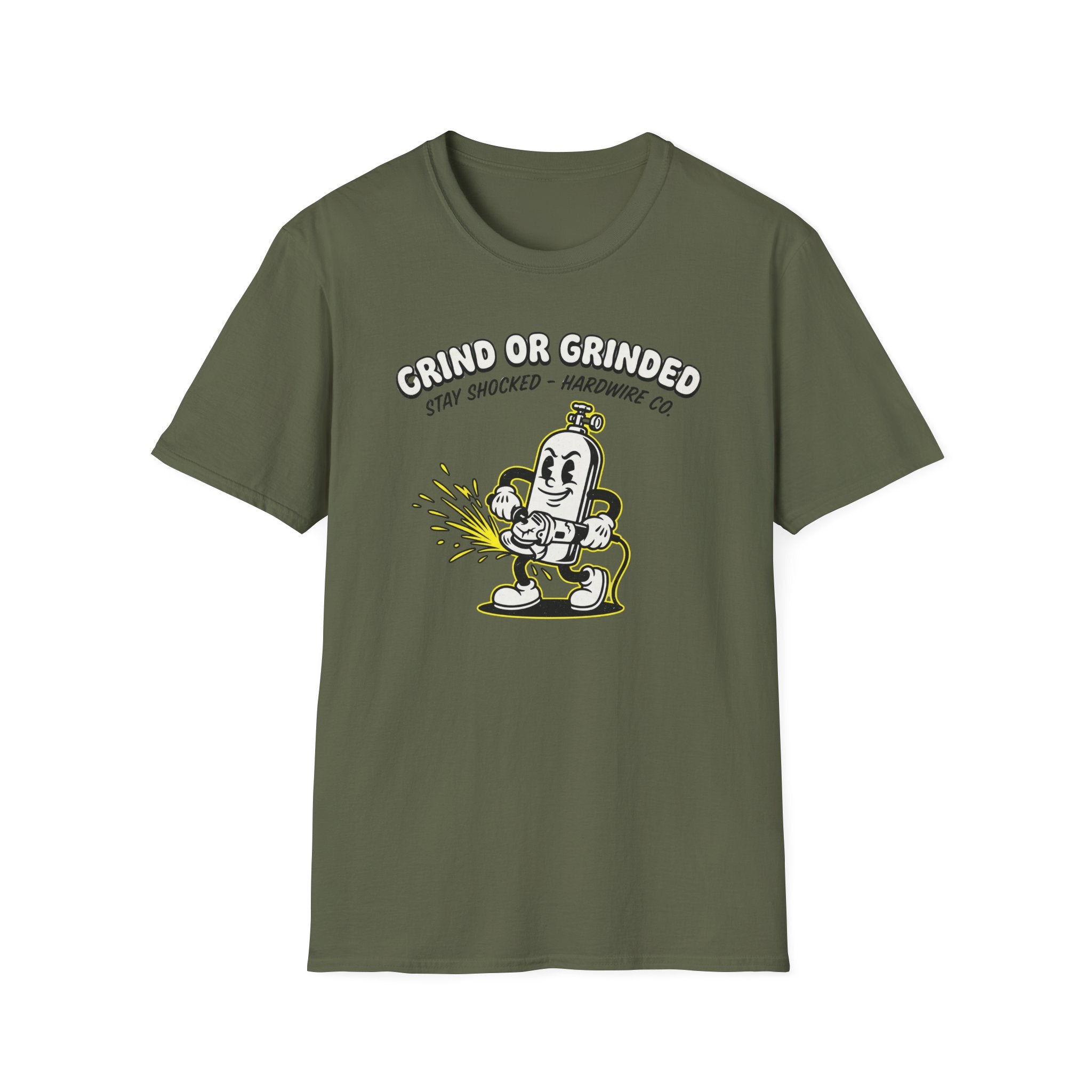Grind Or Grinded Stay Shocked Air Bottle T-Shirt