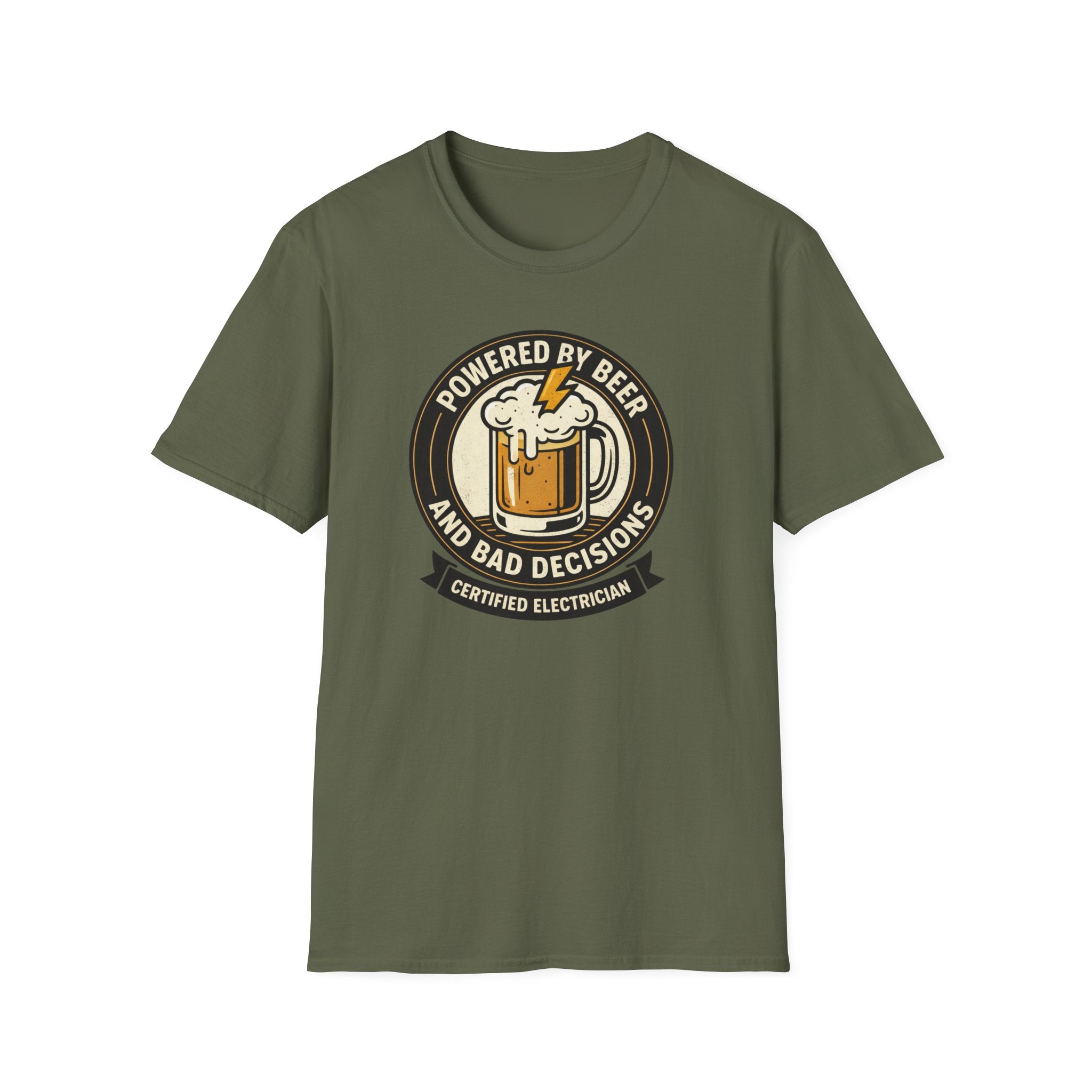 Powered By Beer And Bad Decisions T-Shirt