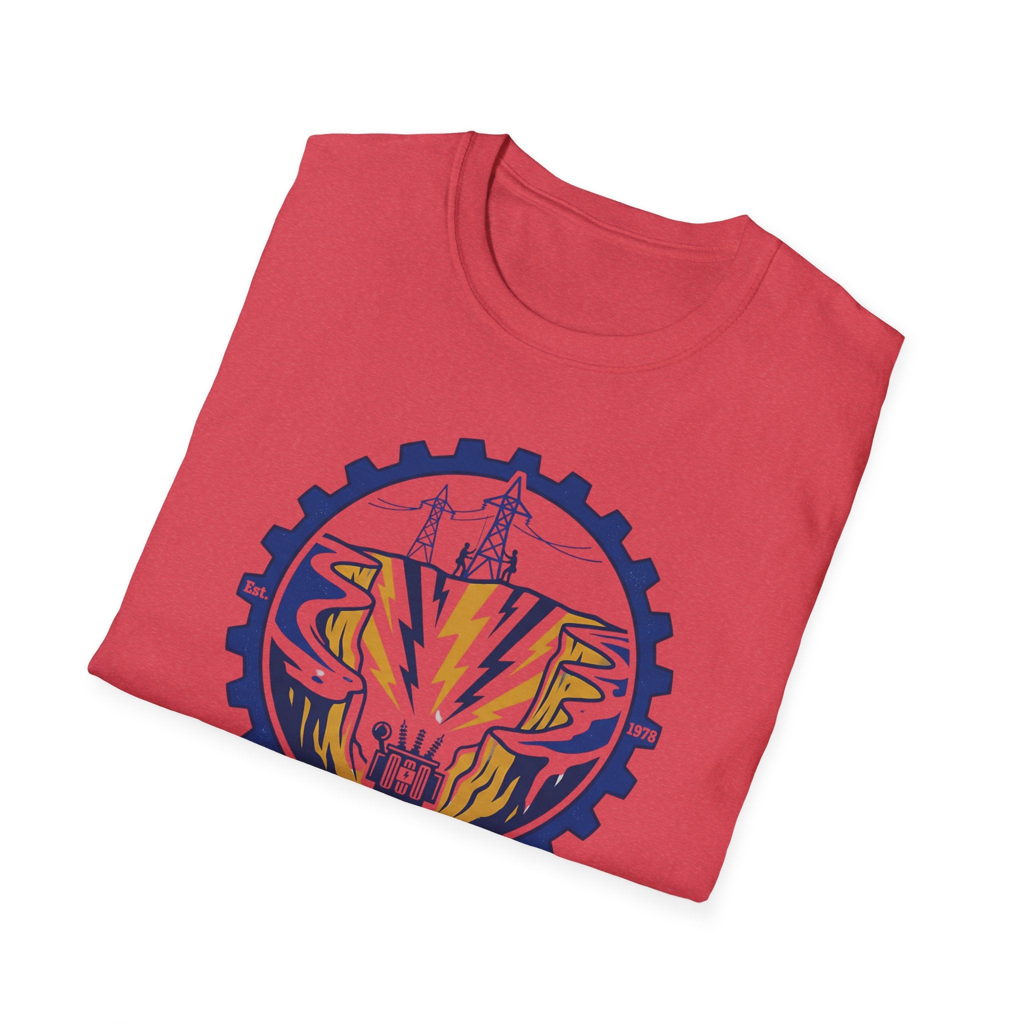 High Votage Canyon Lineman Approved Blue T-Shirt