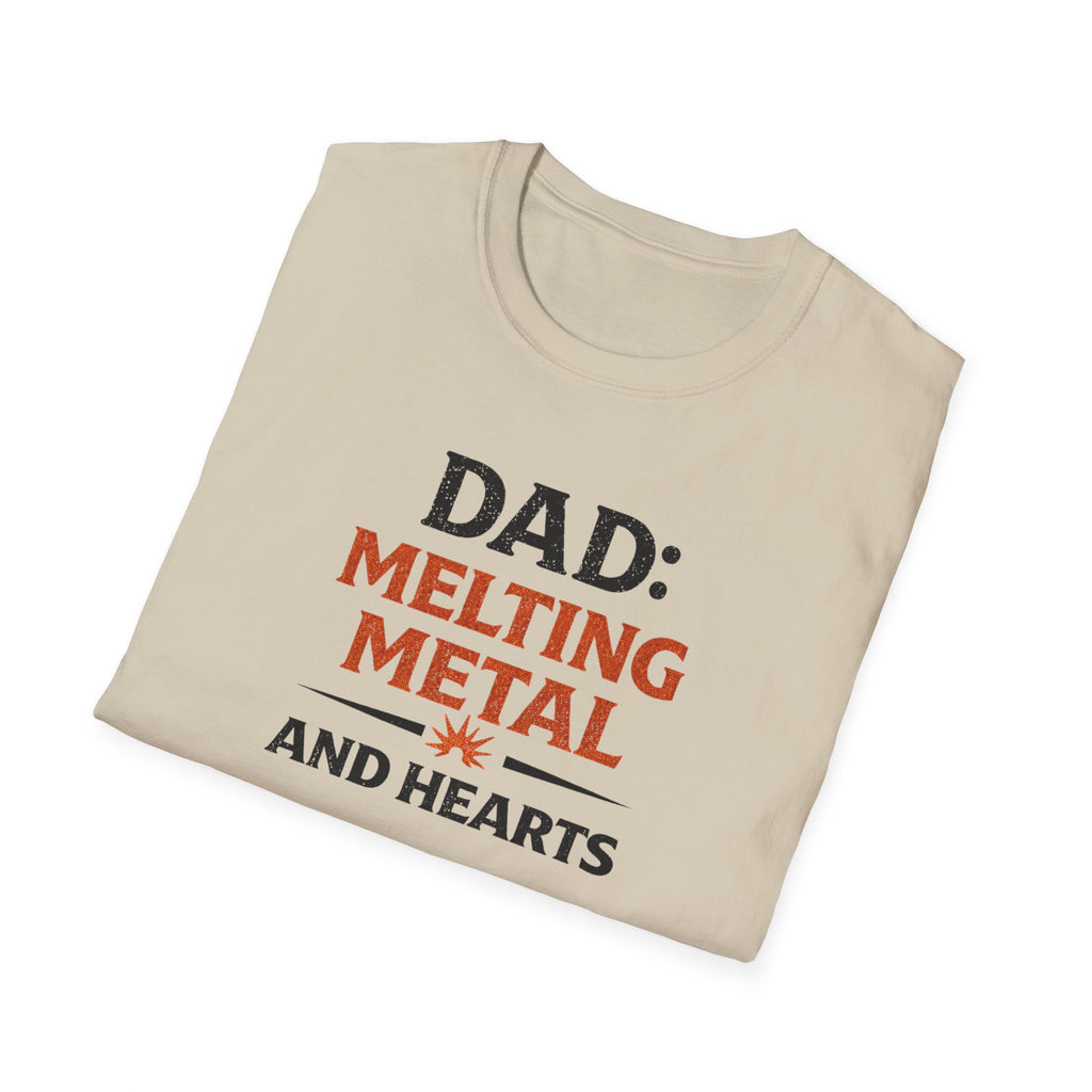 Dad Melting Metal And Hearts T-Shirt