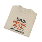 Dad Melting Metal And Hearts T-Shirt