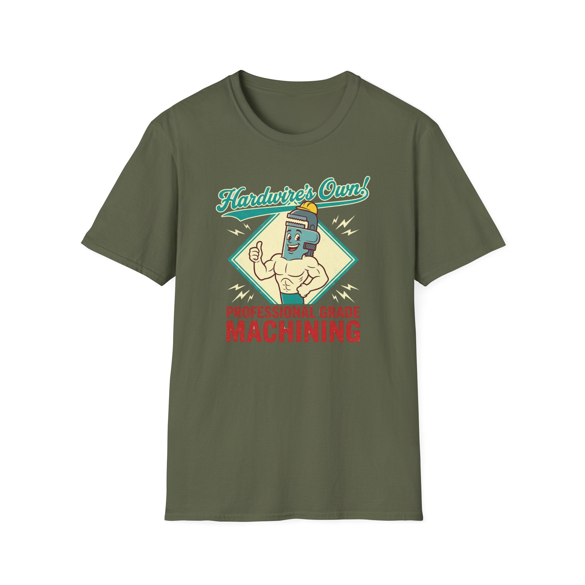 Hardwire's Own Professional Grade Machining Muscle Wrench T-Shirt