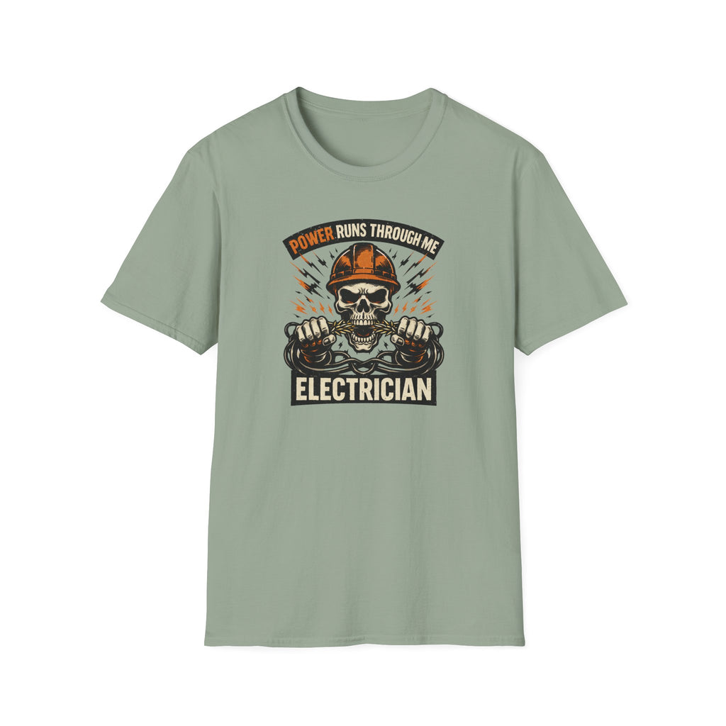 Power Runs Through Me Electrician T-Shirt
