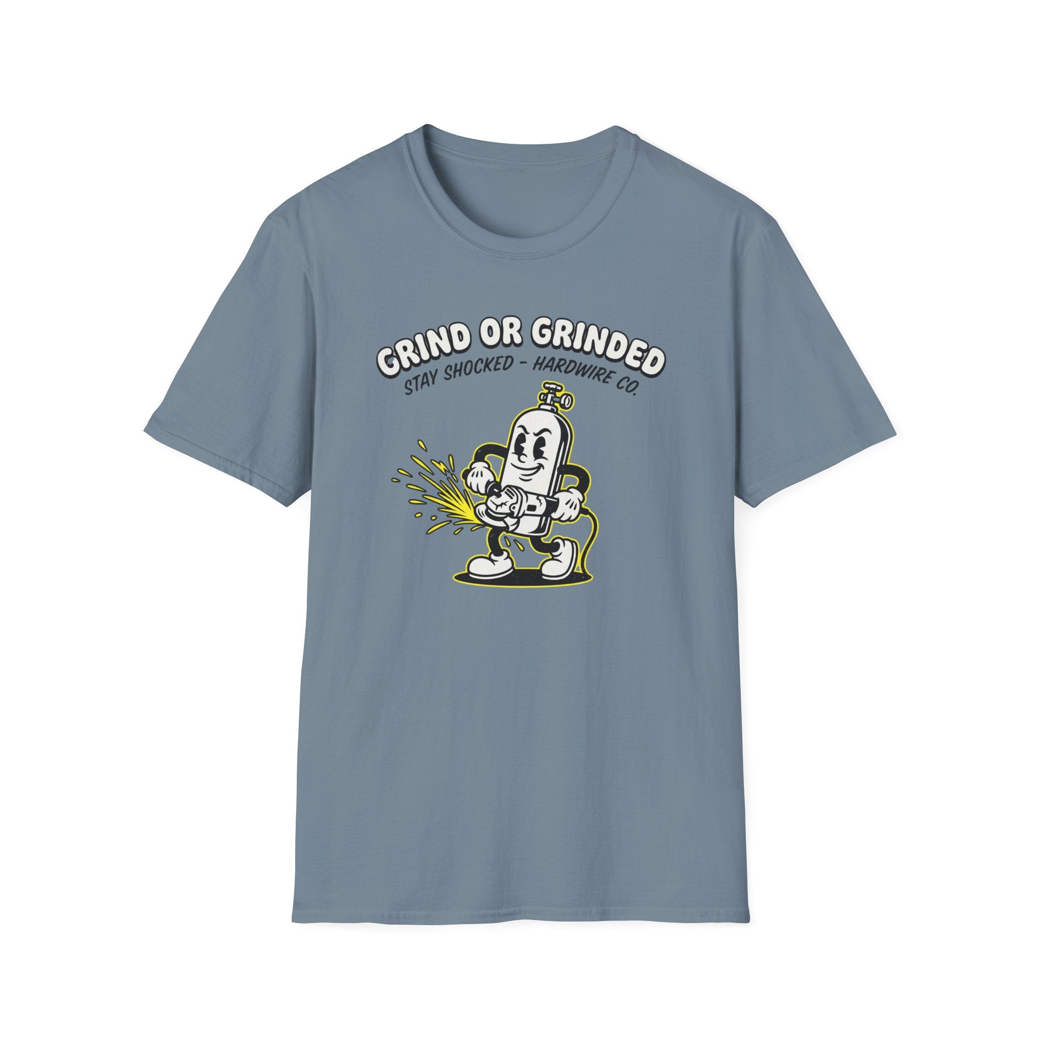 Grind Or Grinded Stay Shocked Air Bottle T-Shirt