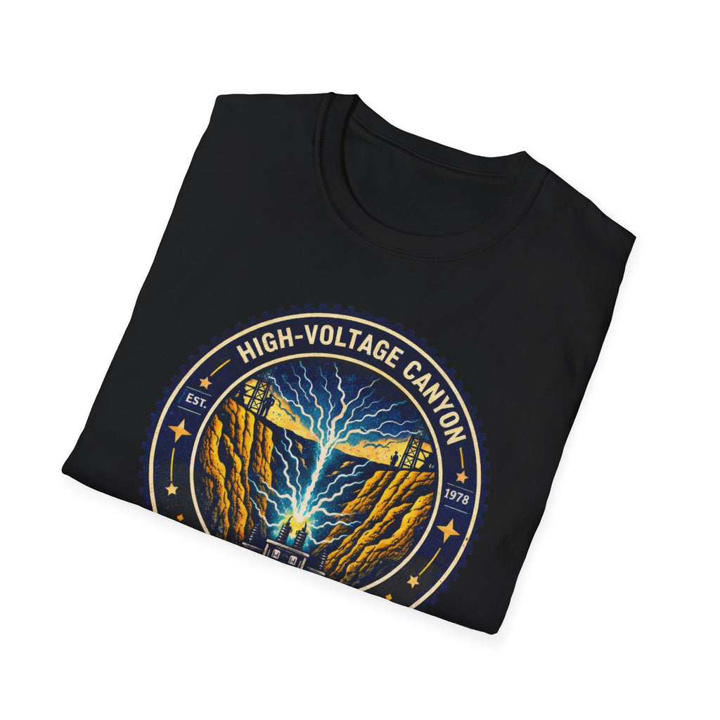 High Volgage Canyon Lineman Approved Black T-Shirt