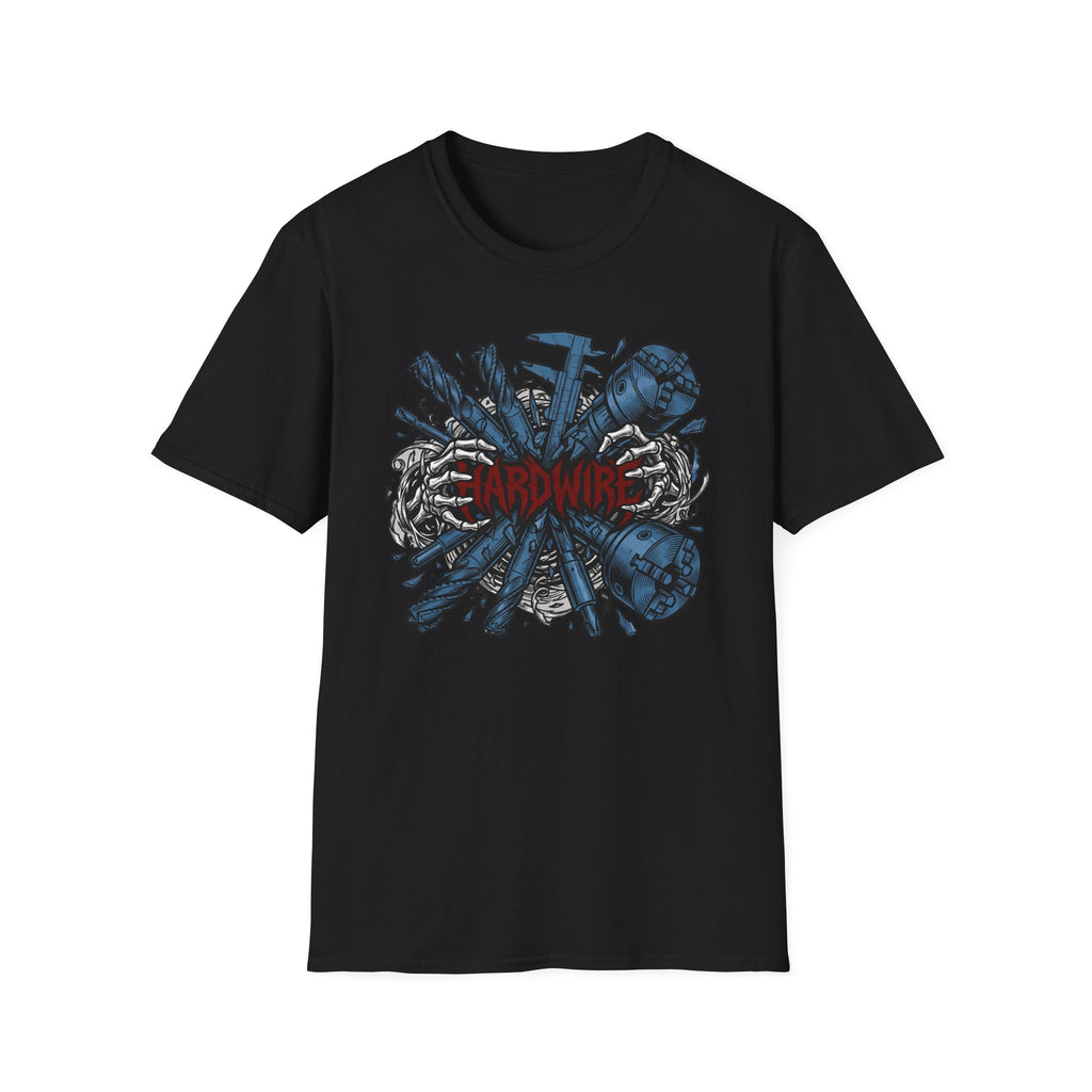 Hardwire Skeleton Hands Machining T-Shirt