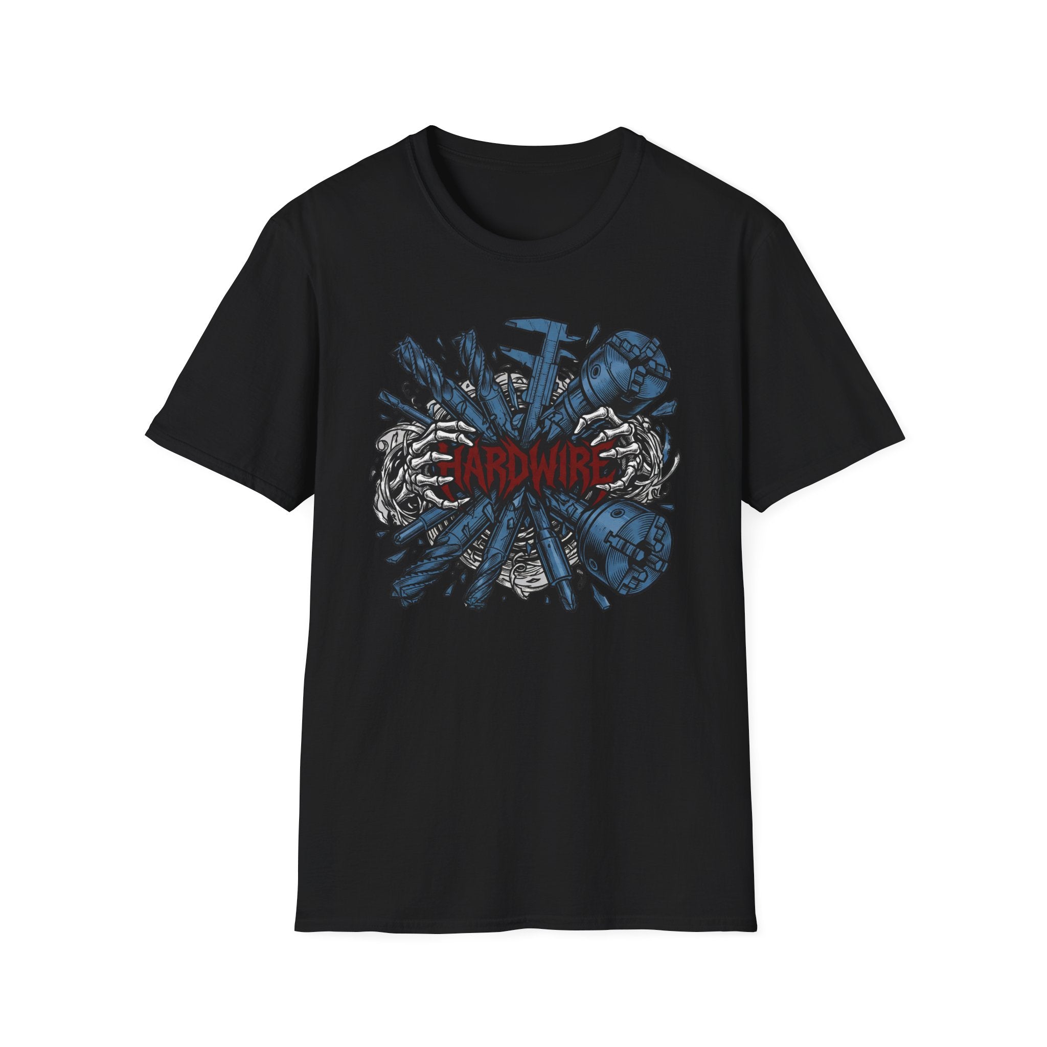 Hardwire Skeleton Hands Machining T-Shirt